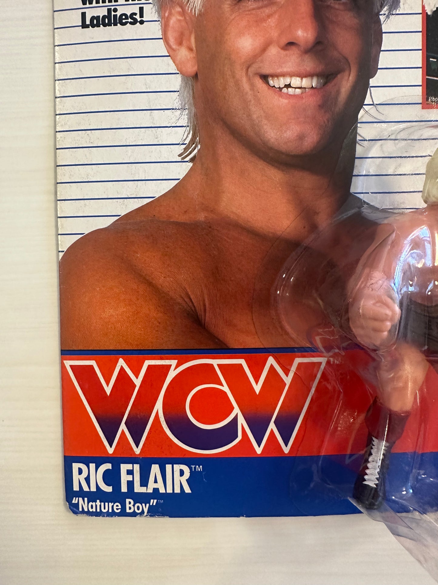 Ric Flair WCW Galoob Red Trunks UK Exclusive
