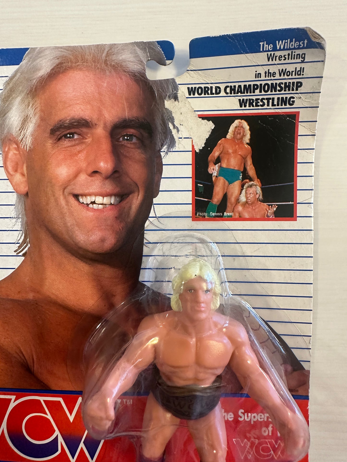Ric Flair WCW Galoob Red Trunks UK Exclusive
