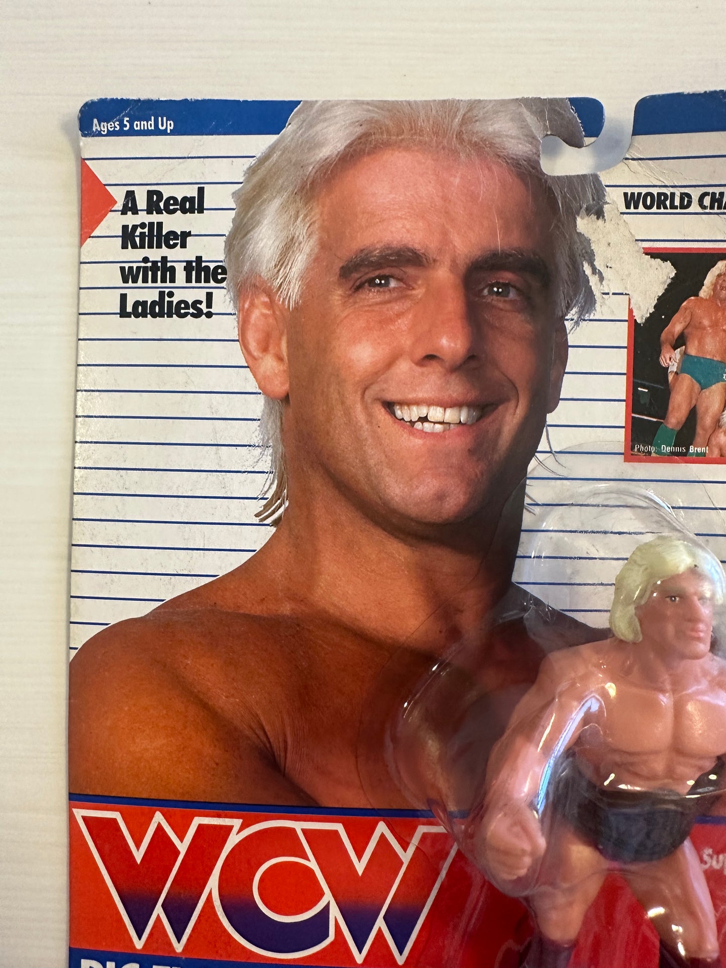 Ric Flair WCW Galoob Red Trunks UK Exclusive