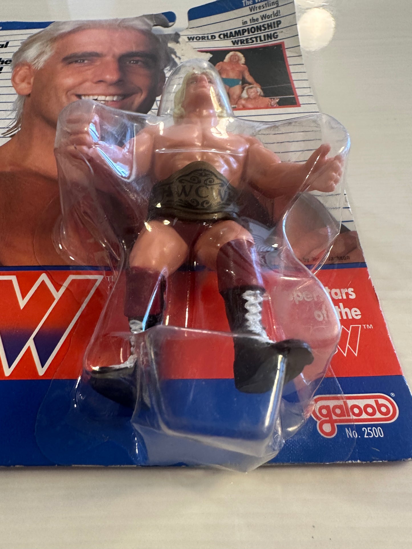 Ric Flair WCW Galoob Red Trunks UK Exclusive