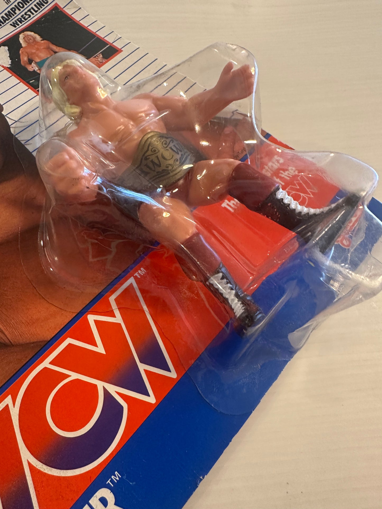 Ric Flair WCW Galoob Red Trunks UK Exclusive
