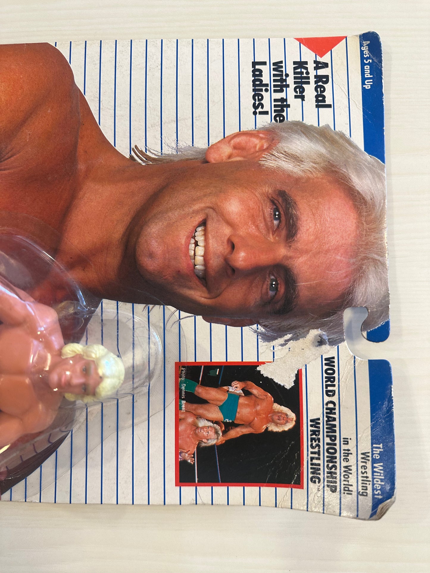 Ric Flair WCW Galoob Red Trunks UK Exclusive