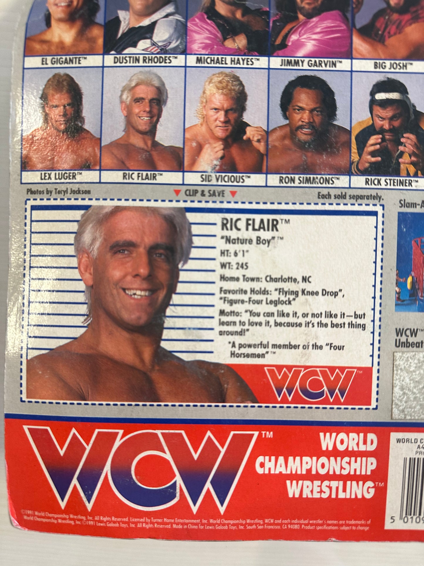Ric Flair WCW Galoob Red Trunks UK Exclusive
