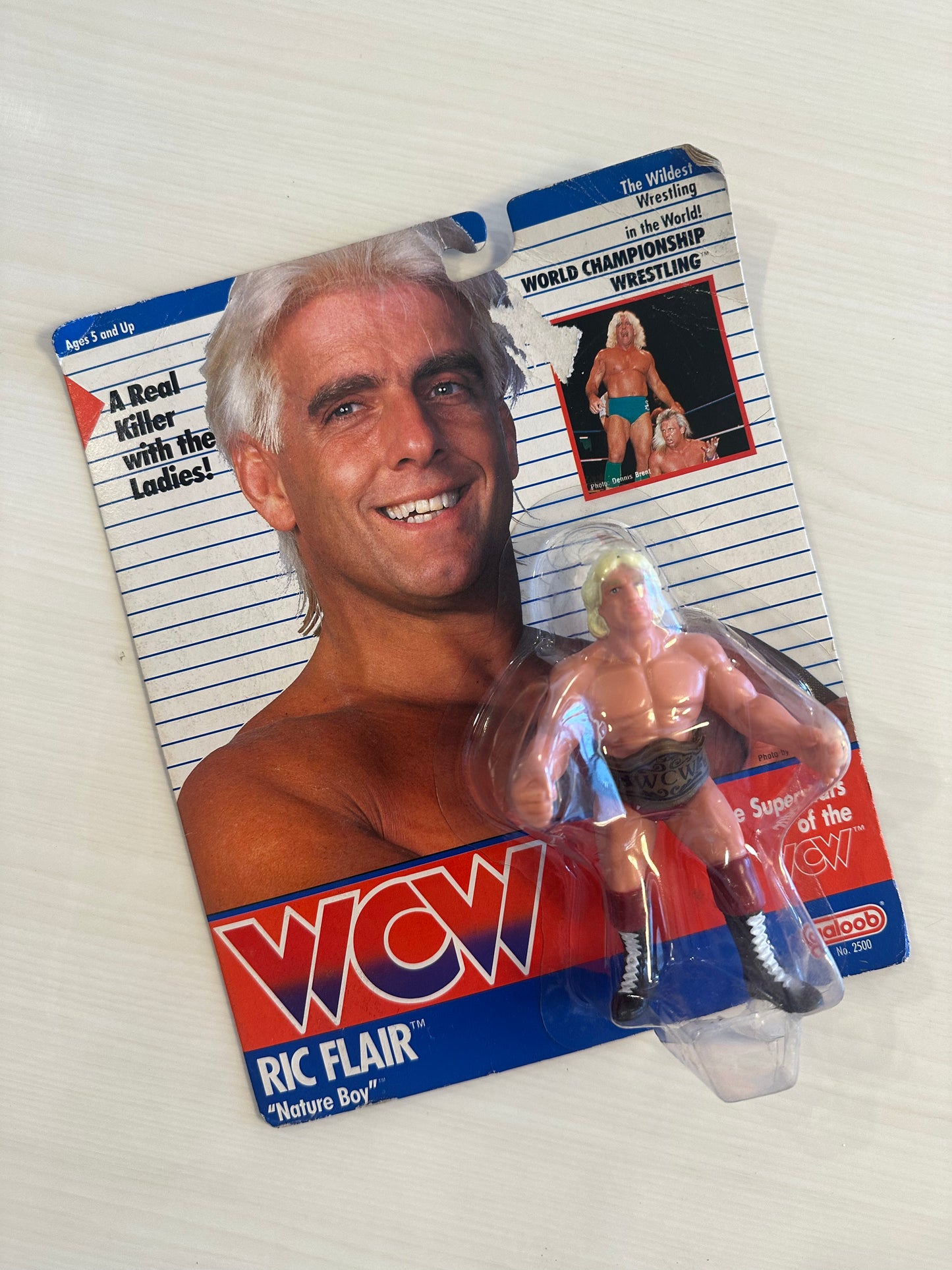 Ric Flair WCW Galoob Red Trunks UK Exclusive