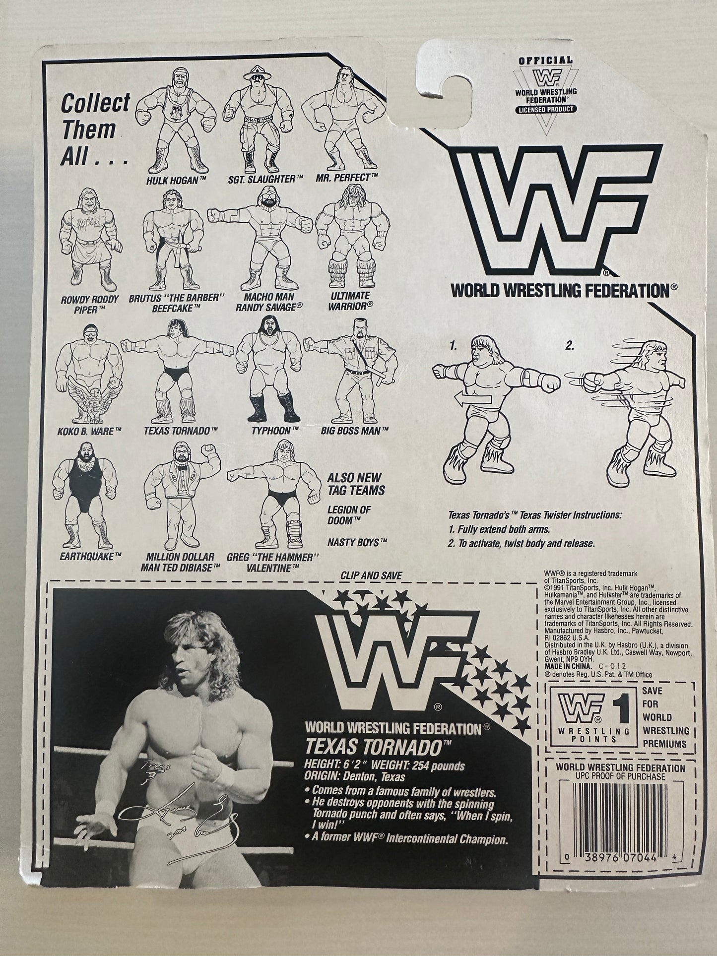 Texas Tornado Series 3 WWF Hasbro