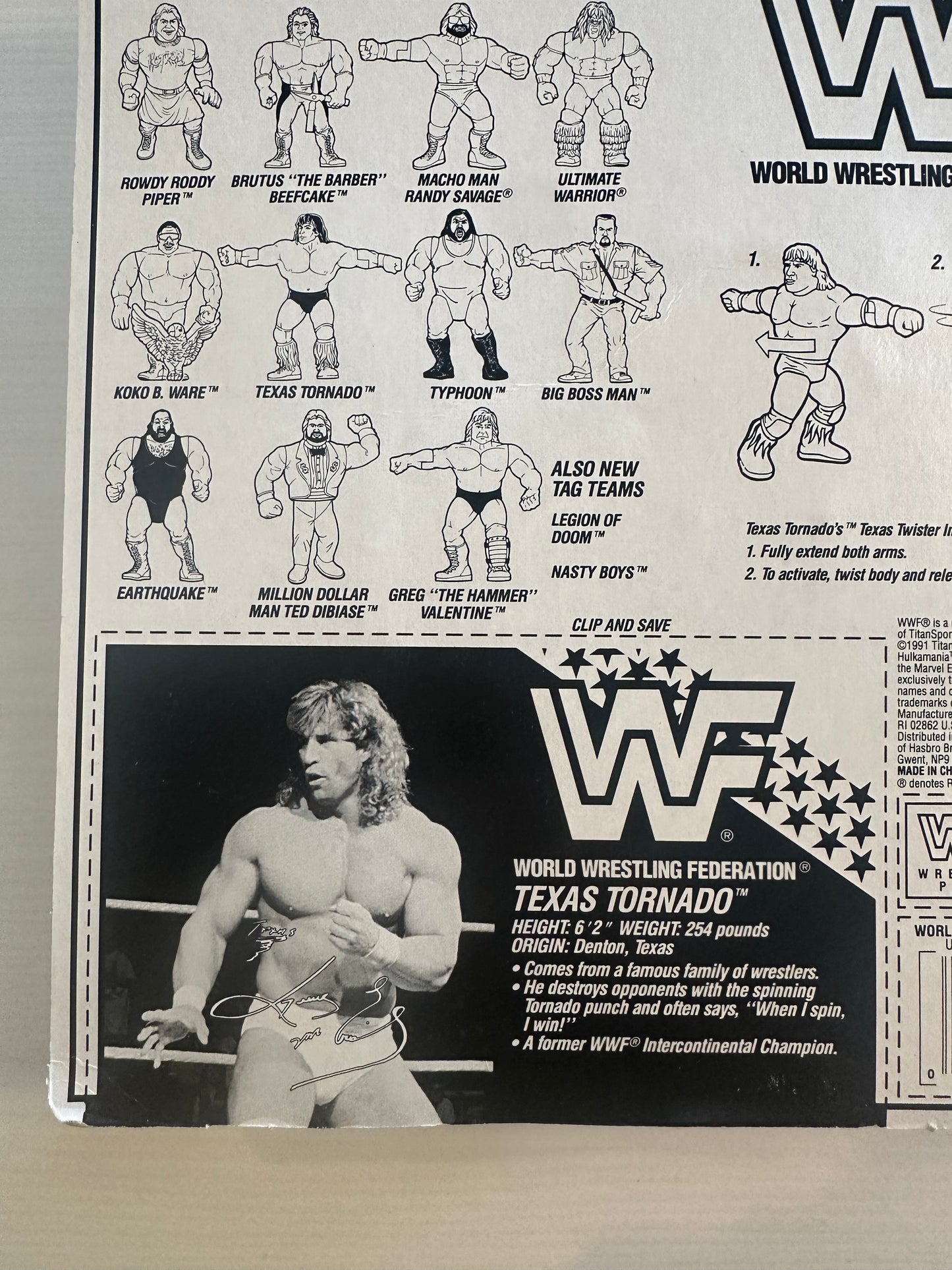 Texas Tornado Series 3 WWF Hasbro