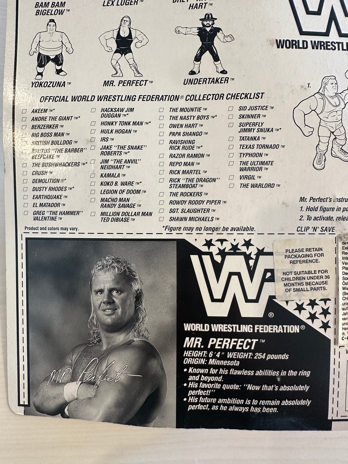 Mr Perfect Series 8 WWF Hasbro