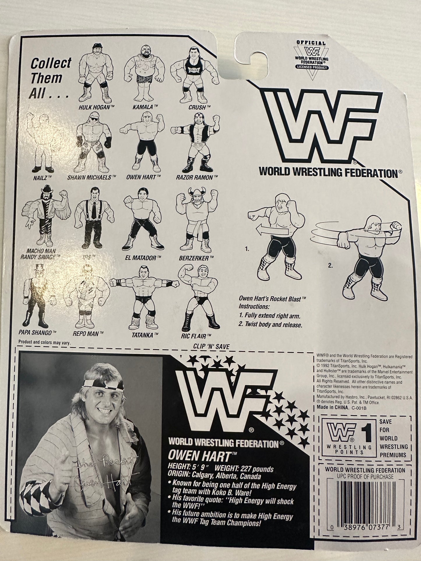 Owen Hart Series 7 WWF Hasbro