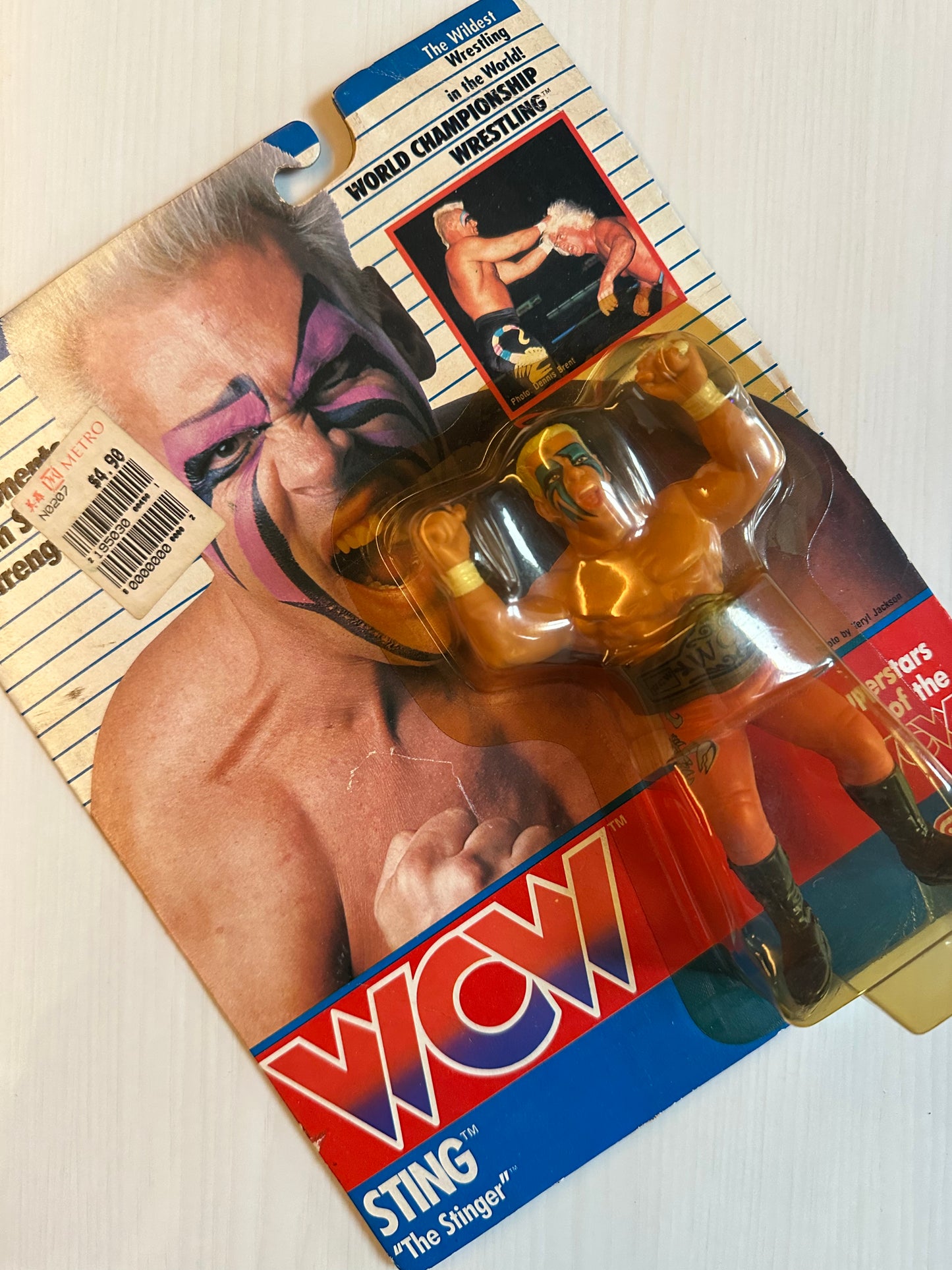 Sting WCW Galoob Orange UK Exclusive