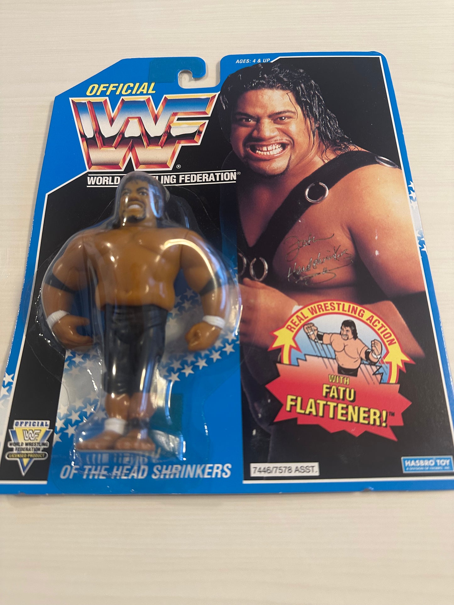 Fatu the Headshrinker Series 10 WWF Hasbro