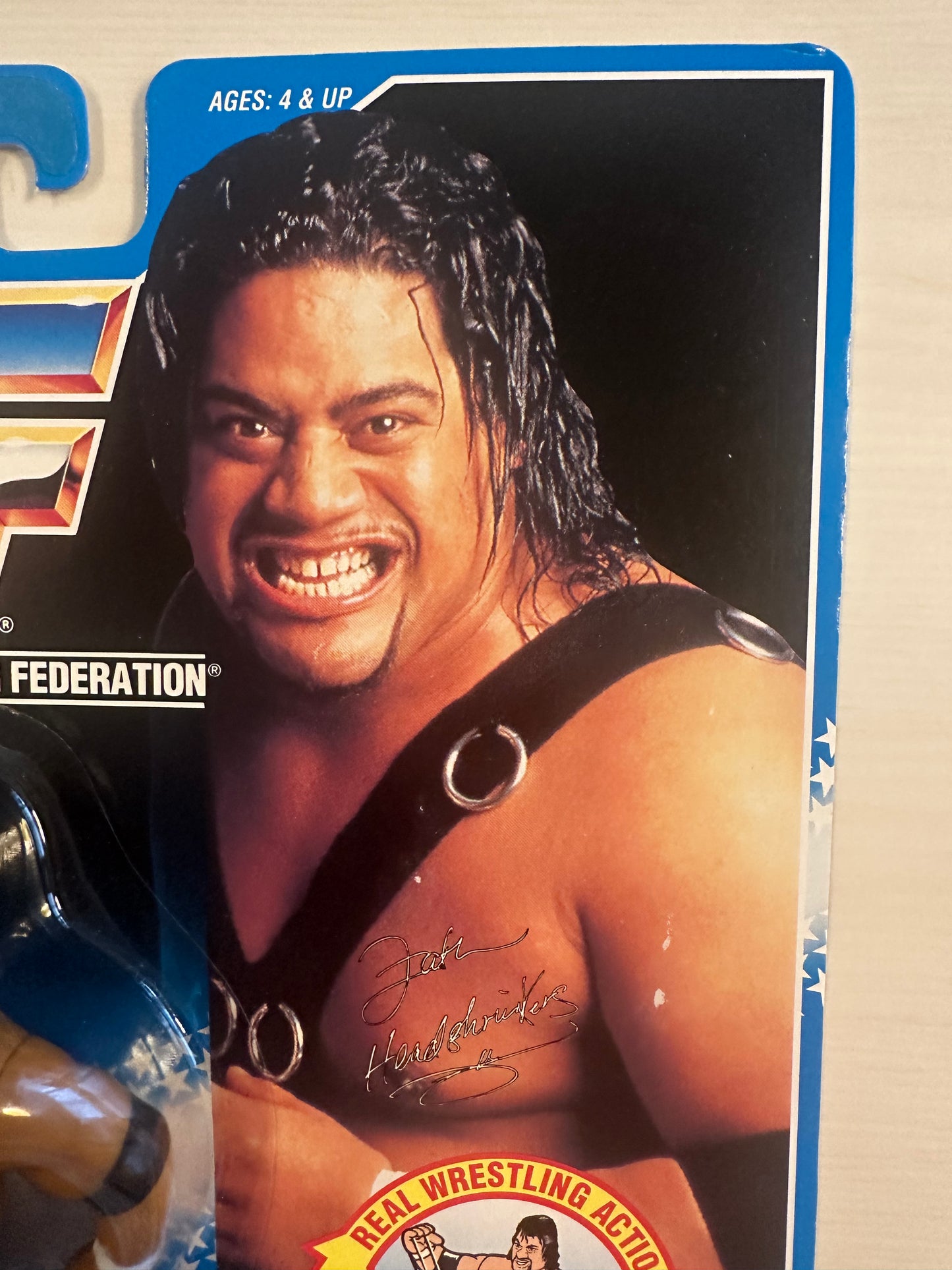Fatu the Headshrinker Series 10 WWF Hasbro