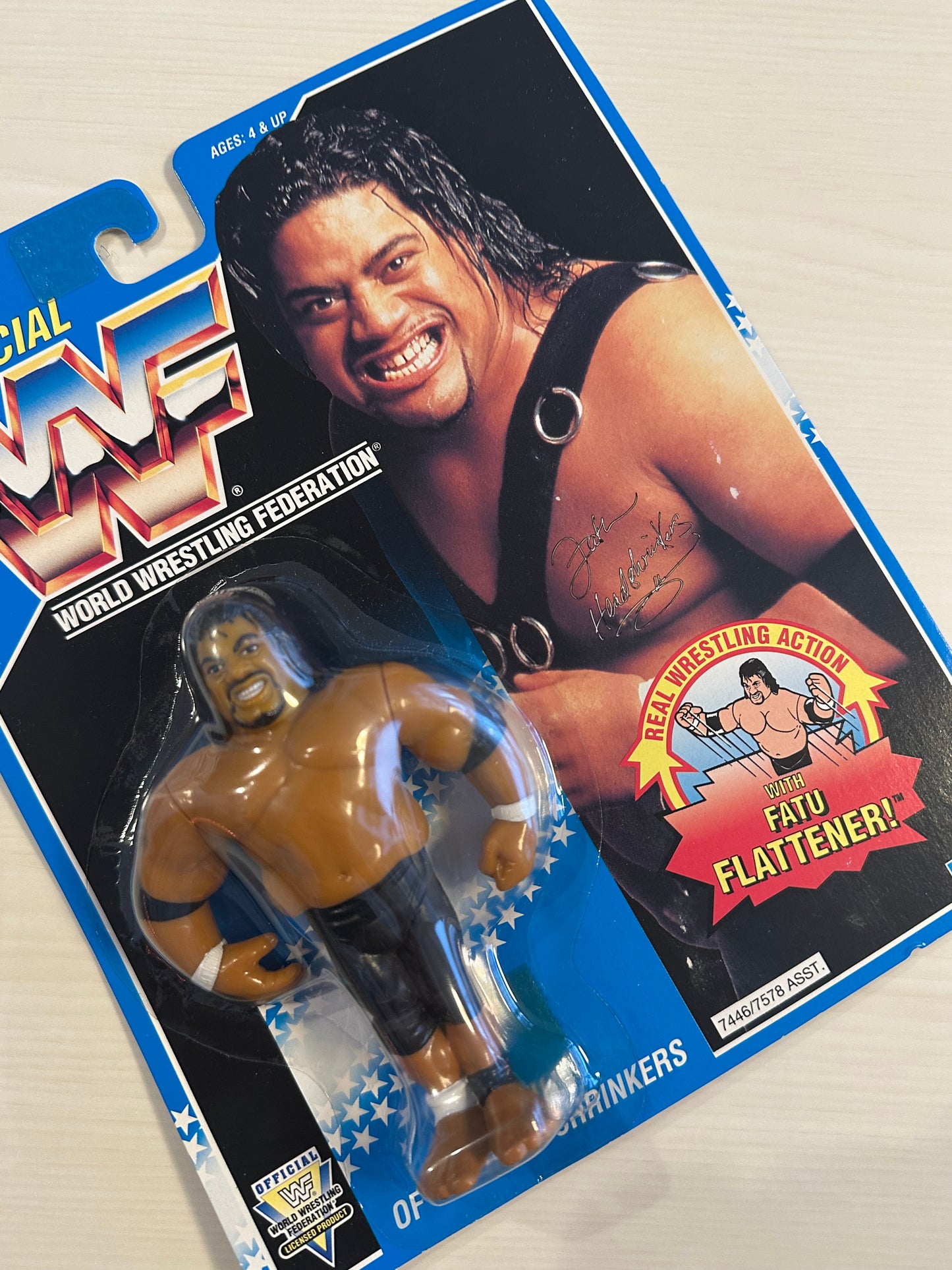 Fatu the Headshrinker Series 10 WWF Hasbro