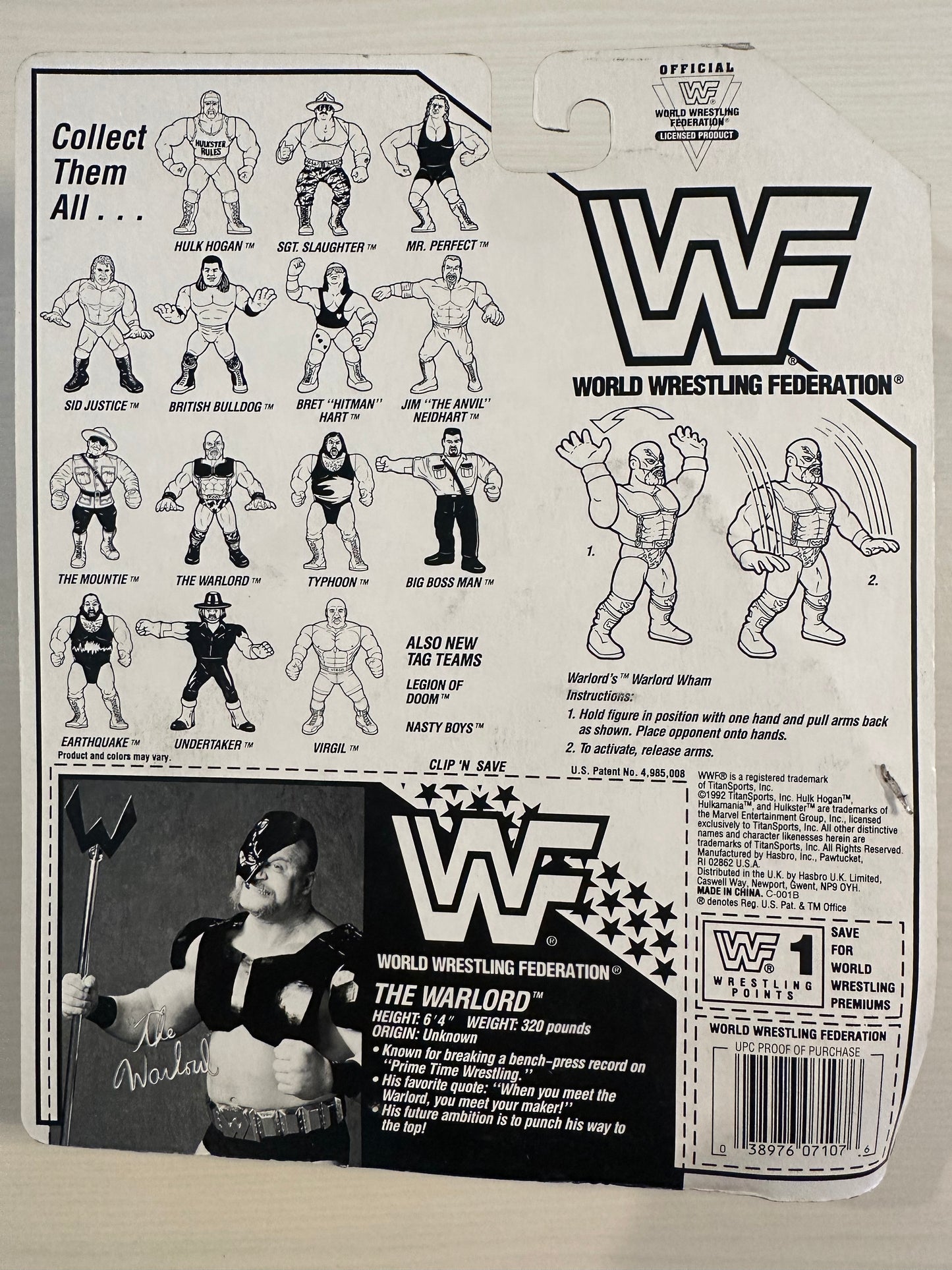 The Warlord Series 5 WWF Hasbro