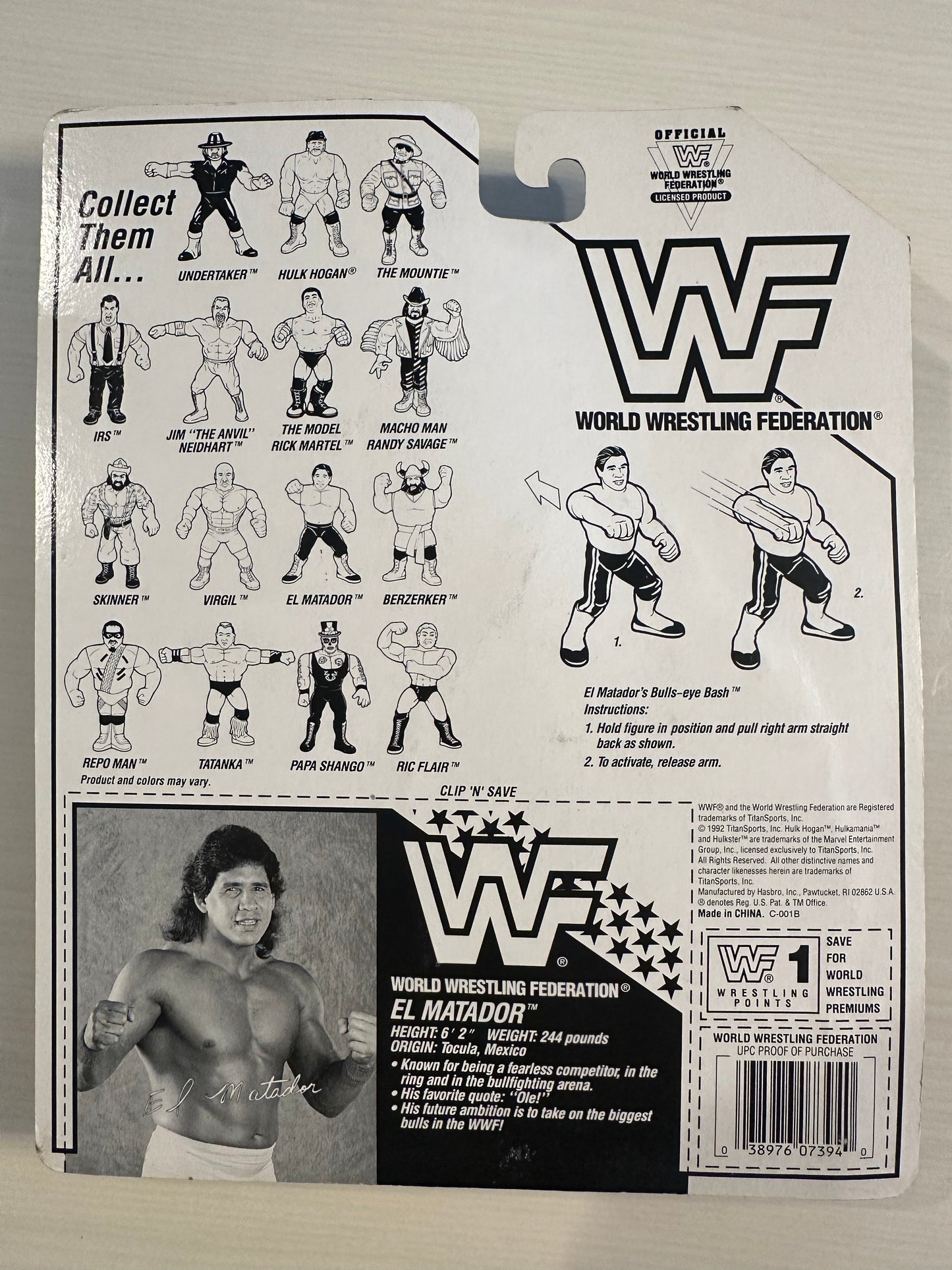 El Matador Series 6 WWF Hasbro