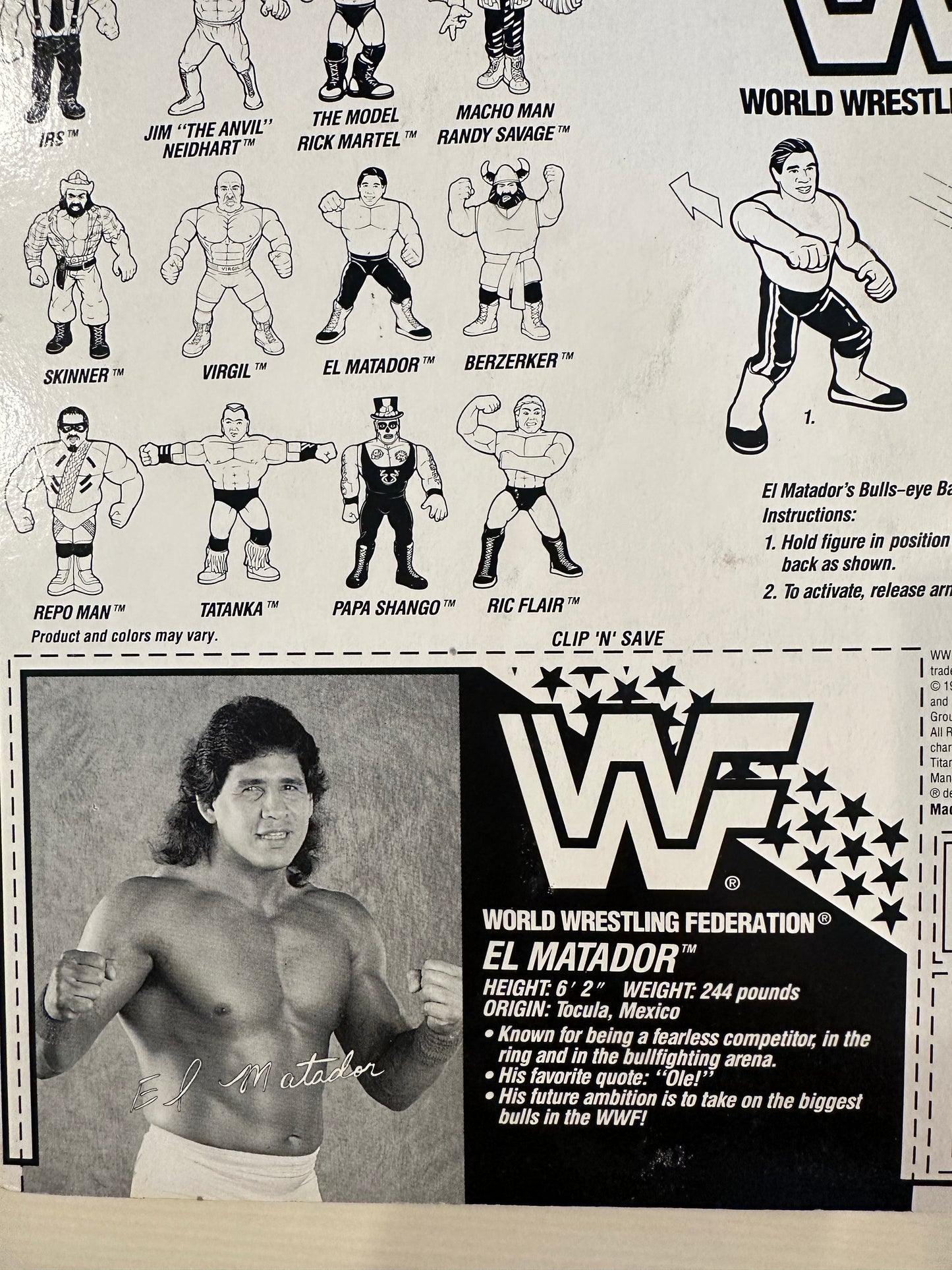 El Matador Series 6 WWF Hasbro