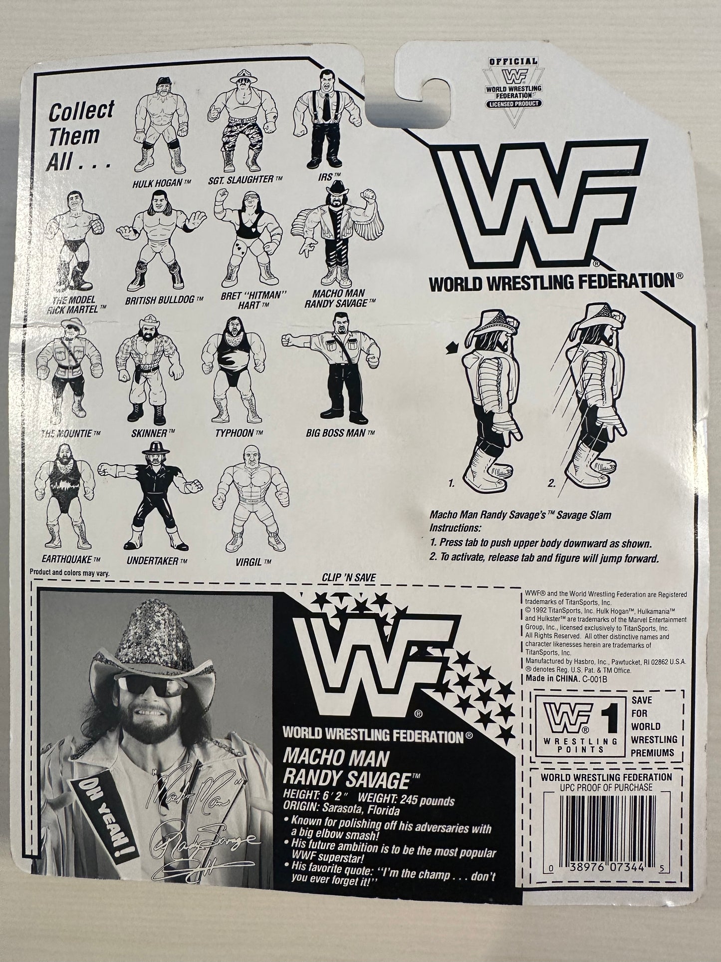 Macho Man Randy Savage Series 5 WWF Hasbro