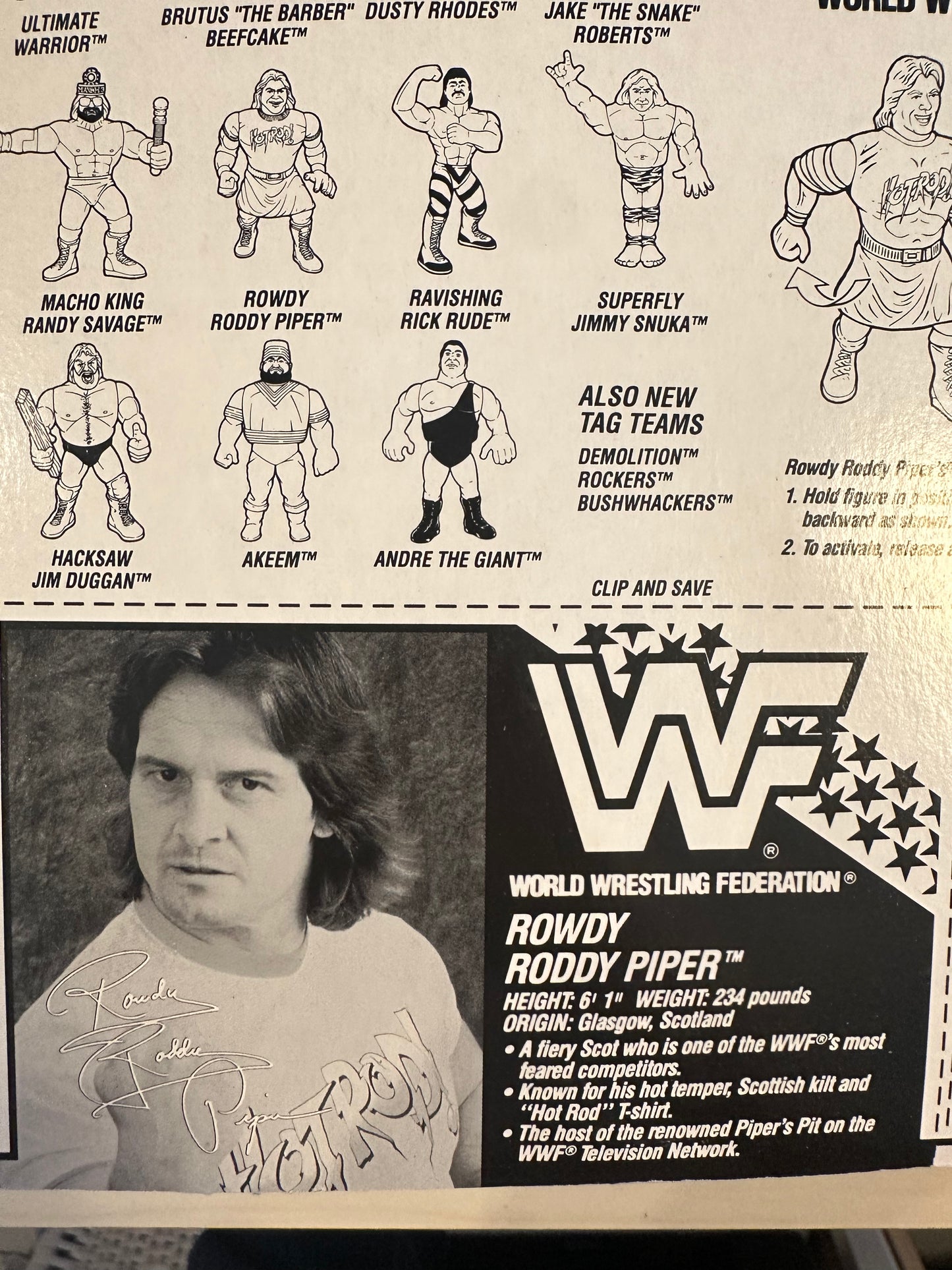 Rowdy Roddy Piper Series 2 WWF Hasbro