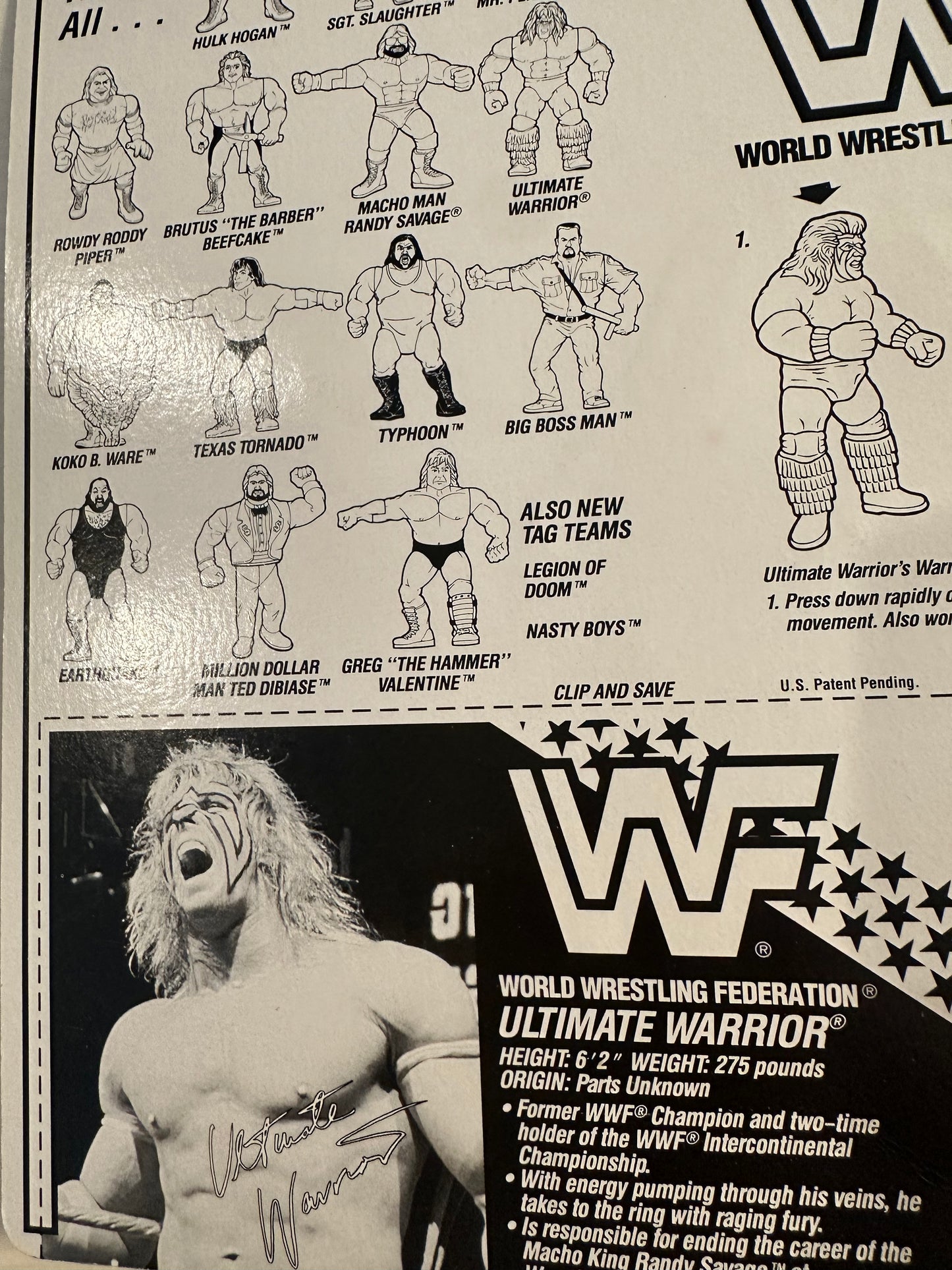 Ultimate Warrior Series 3 WWF Hasbro