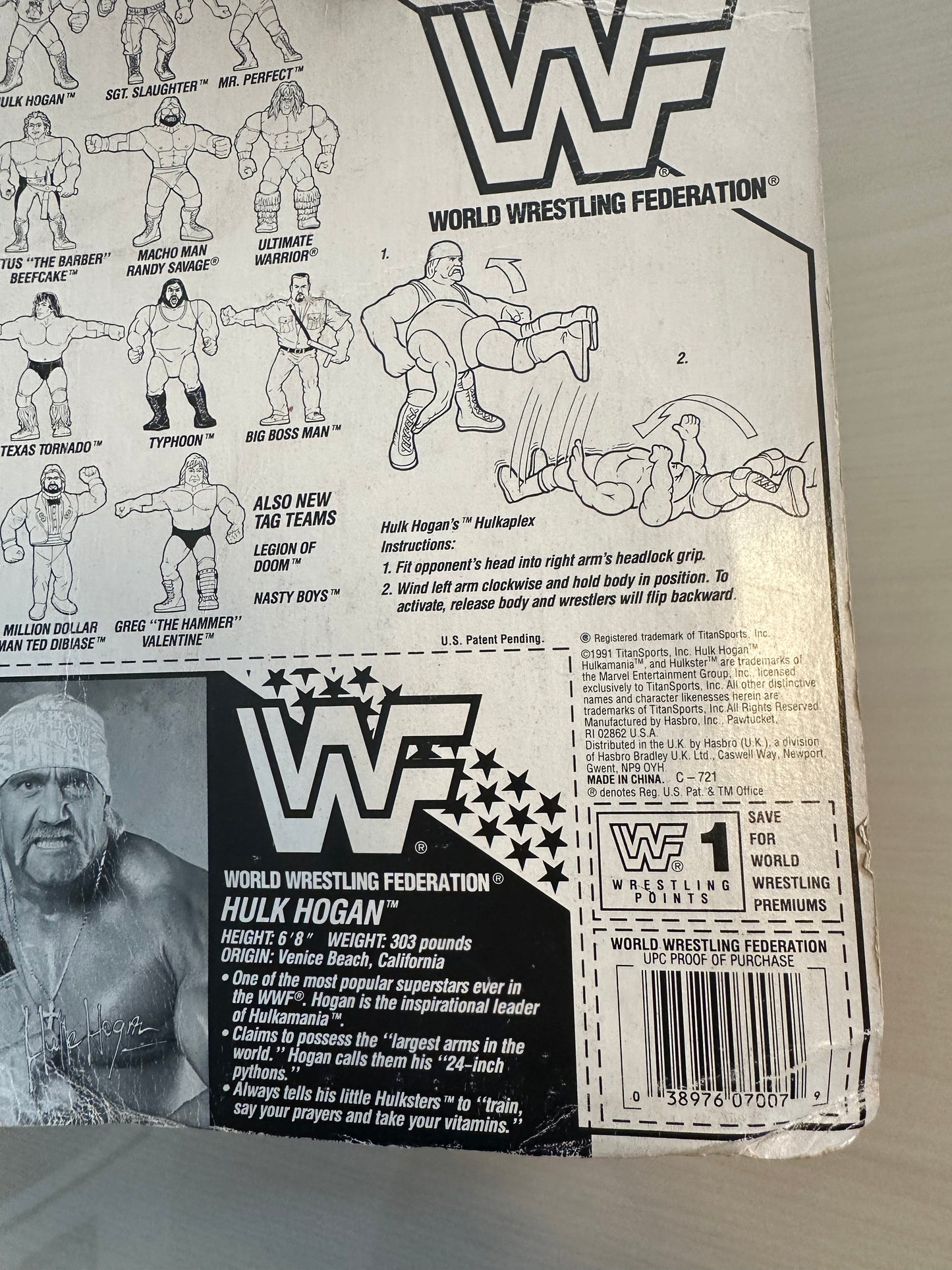 Hulk Hogan Series 3 WWF Hasbro