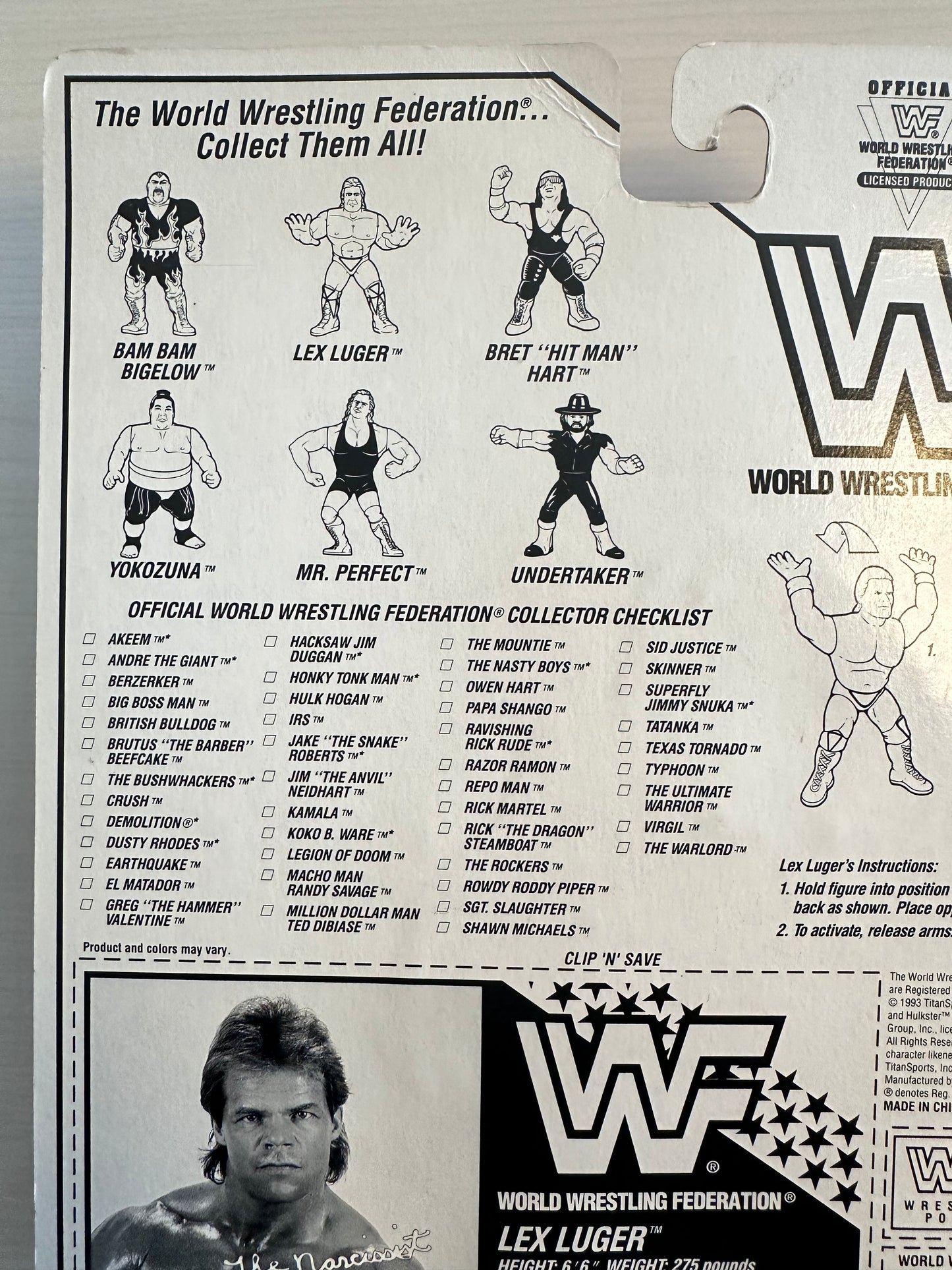 Lex Luger Series 8 WWF Hasbro