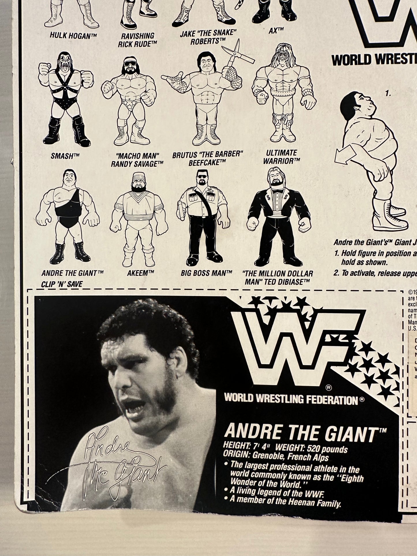 Andre the Giant Series 1 WWF Hasbro