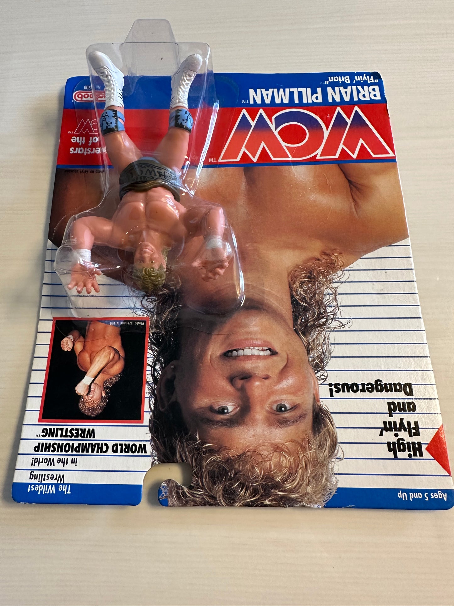 Brian Pillman WCW Galoob Blue Trunks UK Exclusive