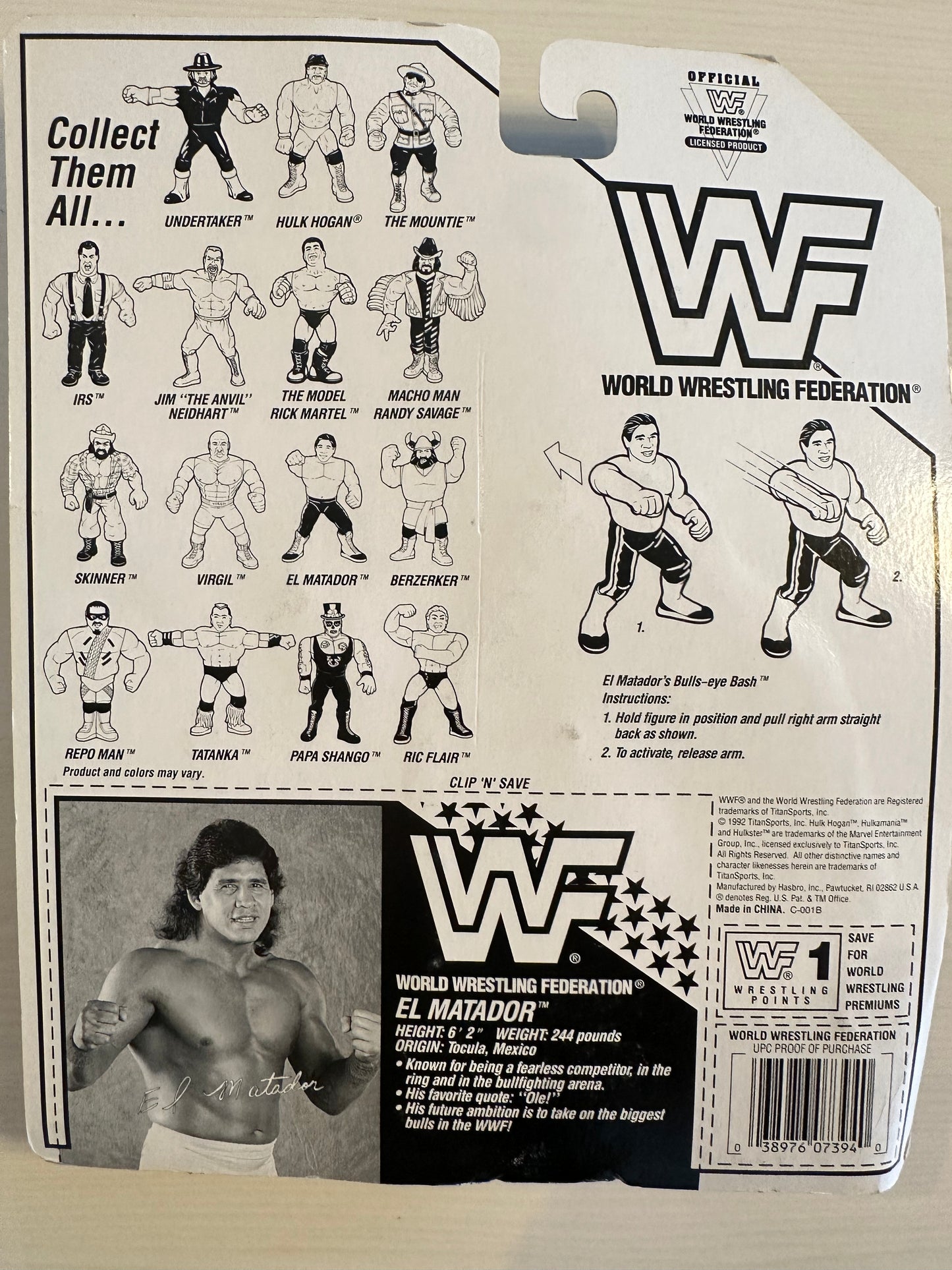 El Matador Series 6 WWF Hasbro