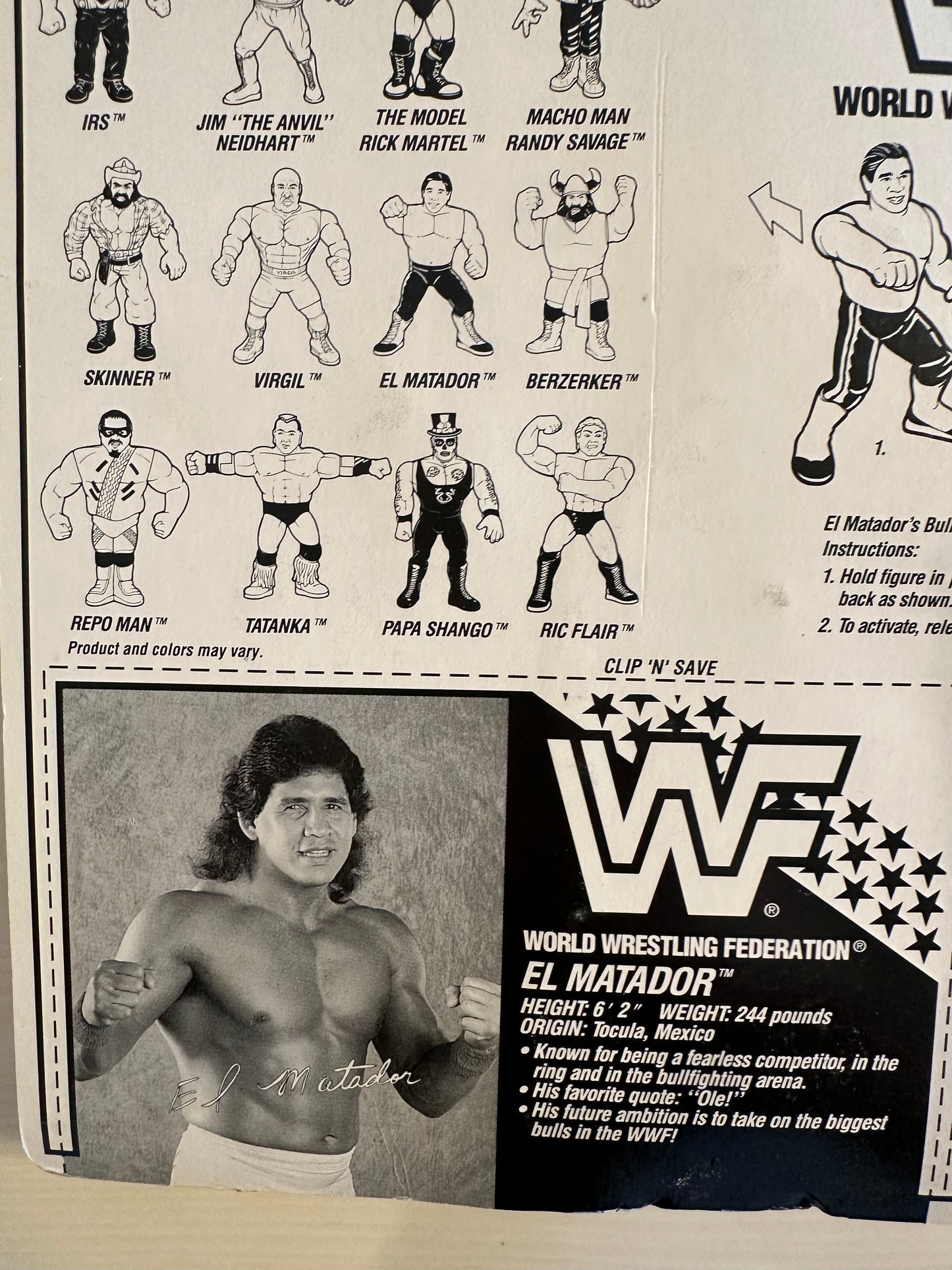 El Matador Series 6 WWF Hasbro