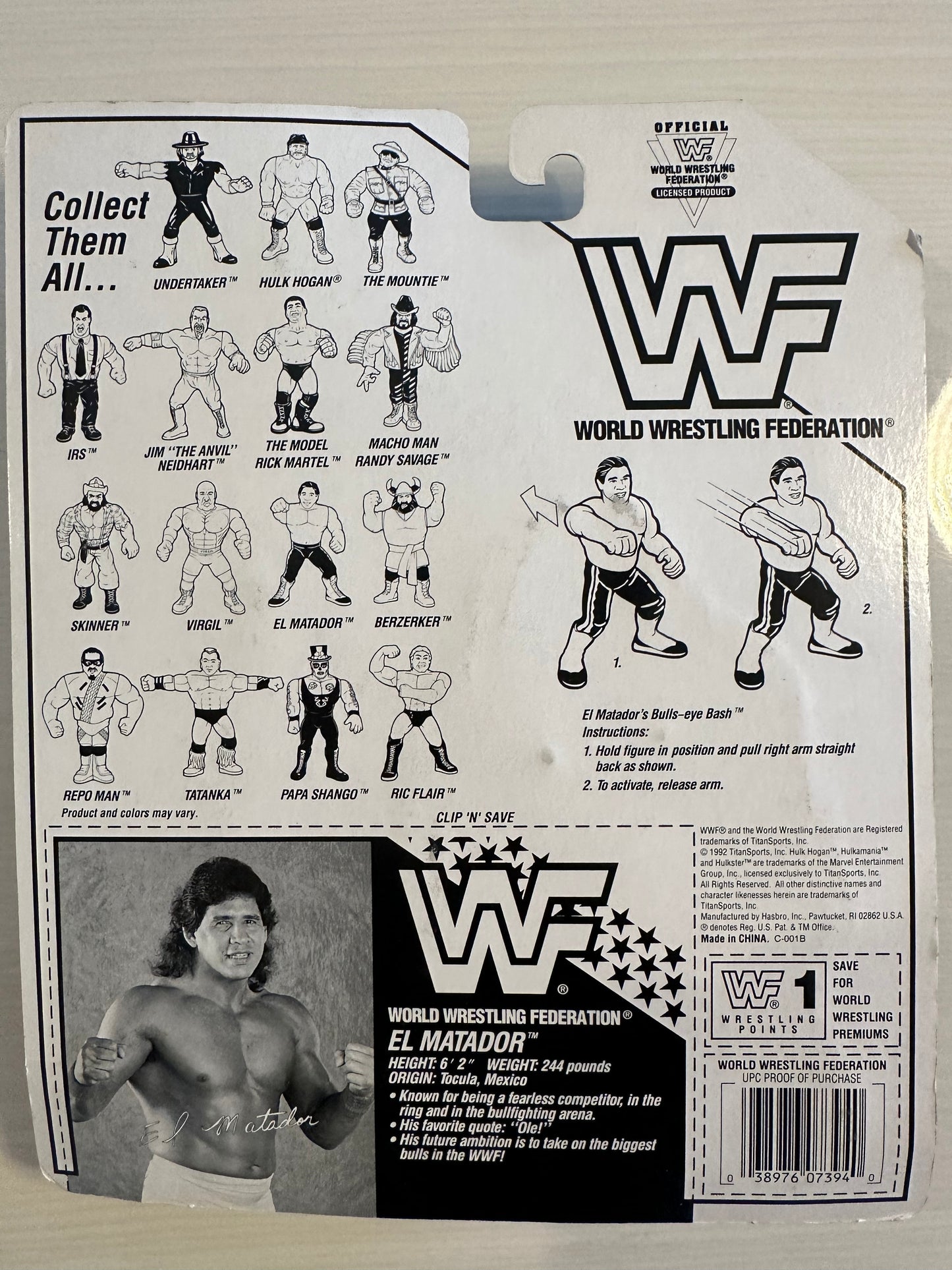 El Matador Series 6 WWF Hasbro