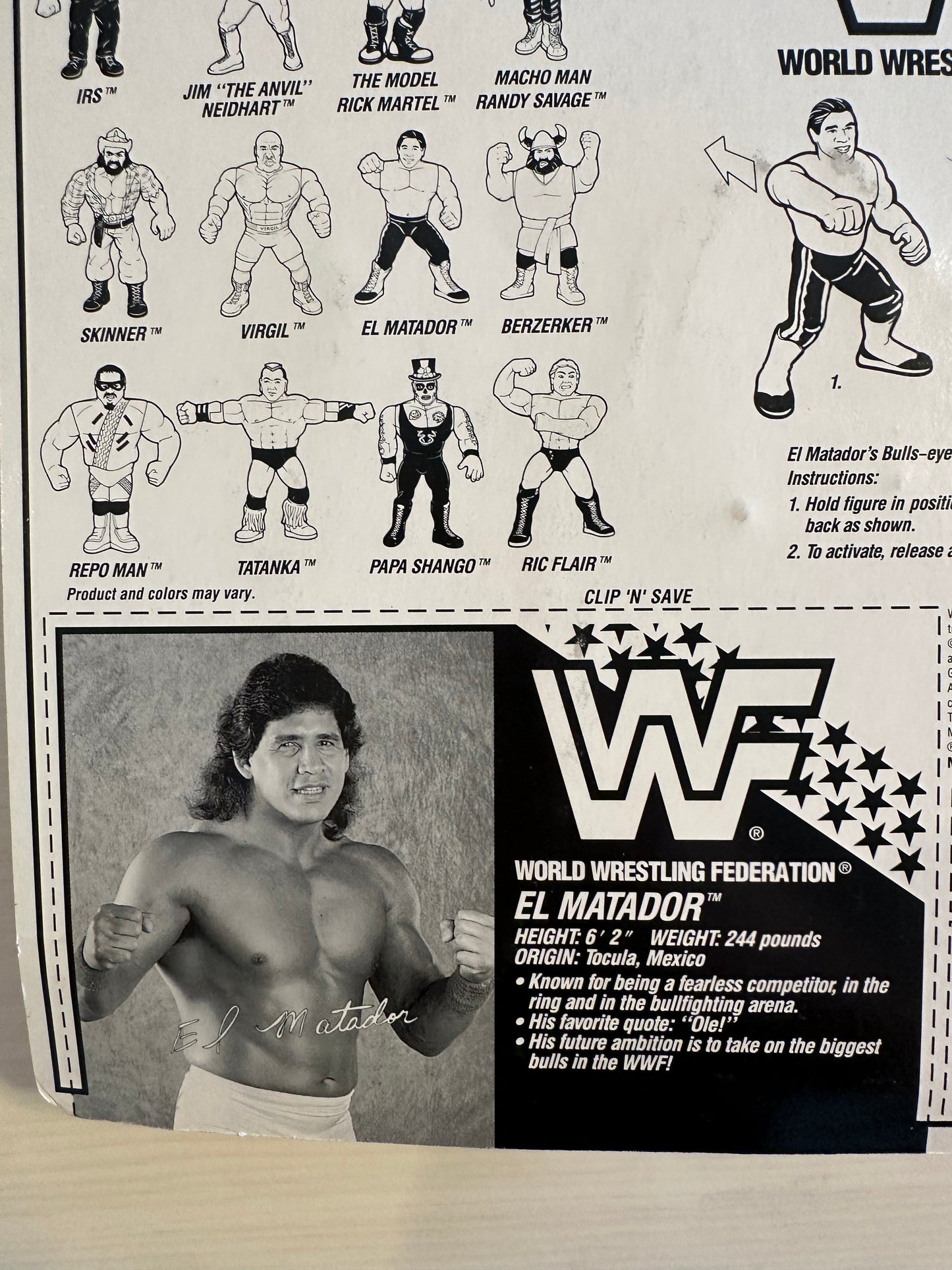 El Matador Series 6 WWF Hasbro