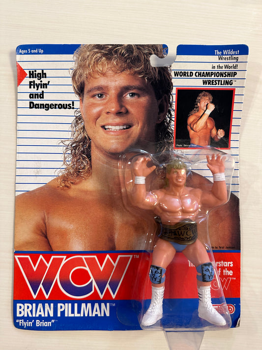Brian Pillman WCW Galoob Blue Trunks UK Exclusive