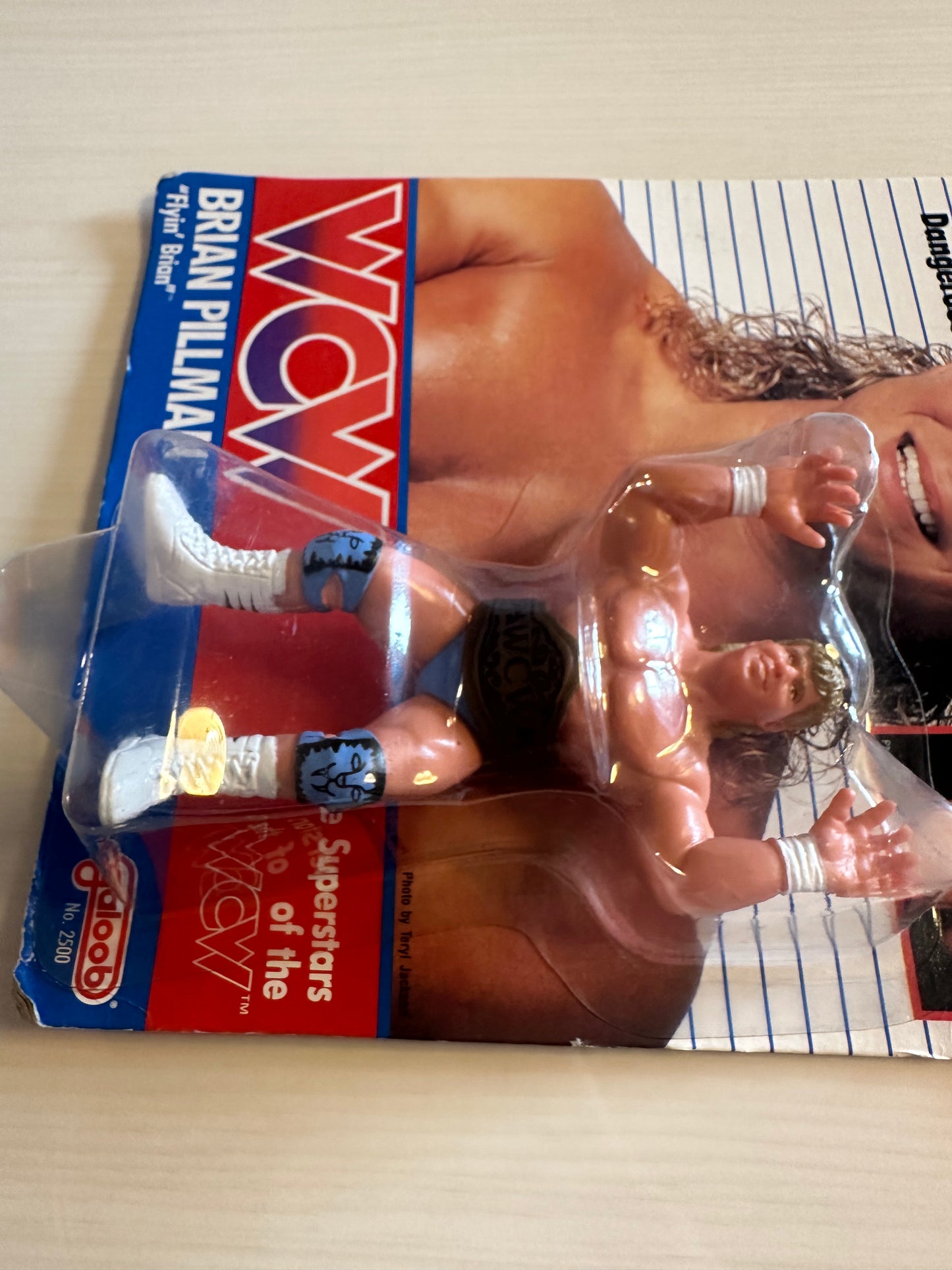 Brian Pillman WCW Galoob Blue Trunks UK Exclusive
