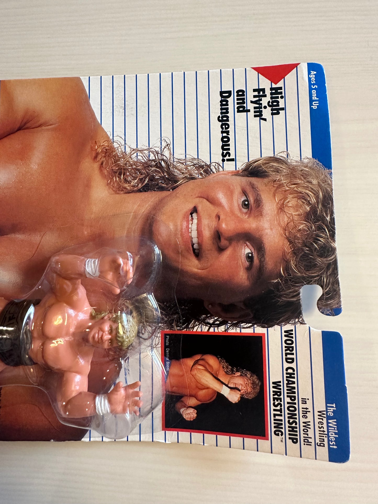 Brian Pillman WCW Galoob Blue Trunks UK Exclusive