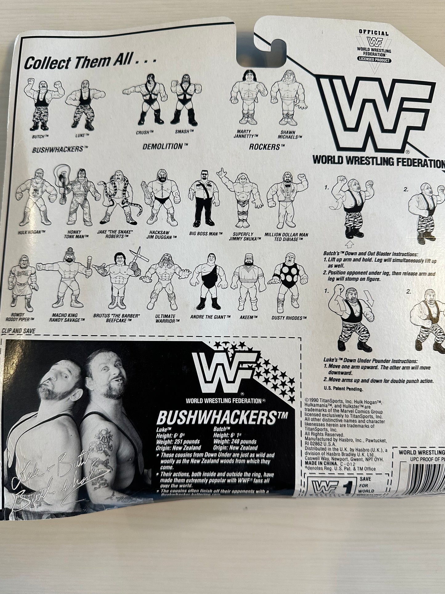 The Bushwhackers Series 2 WWF Hasbro