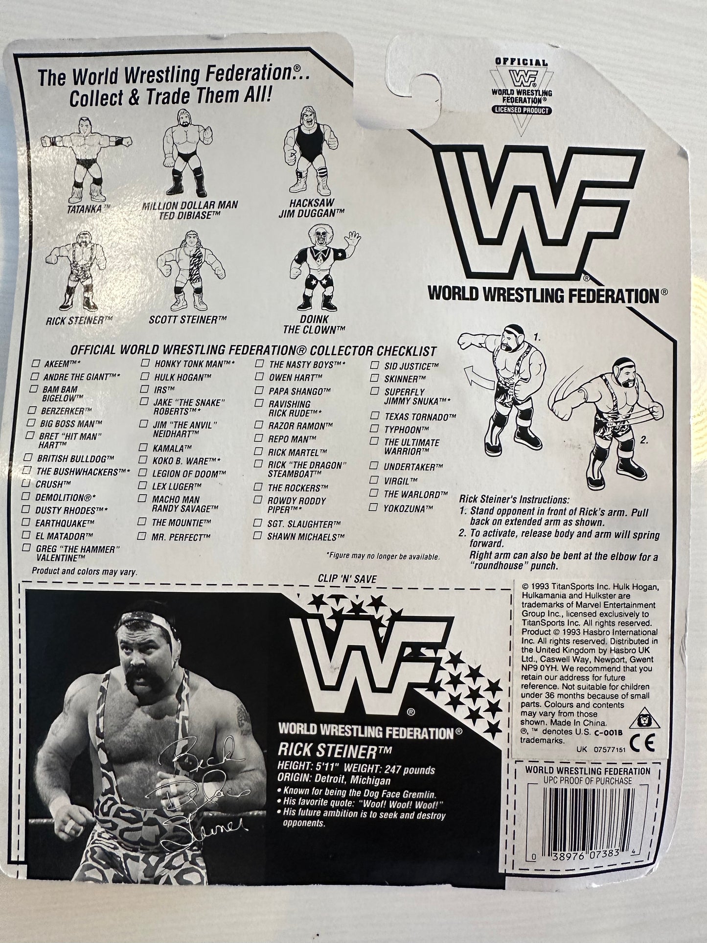 Rick Steiner Series 9 WWF Hasbro