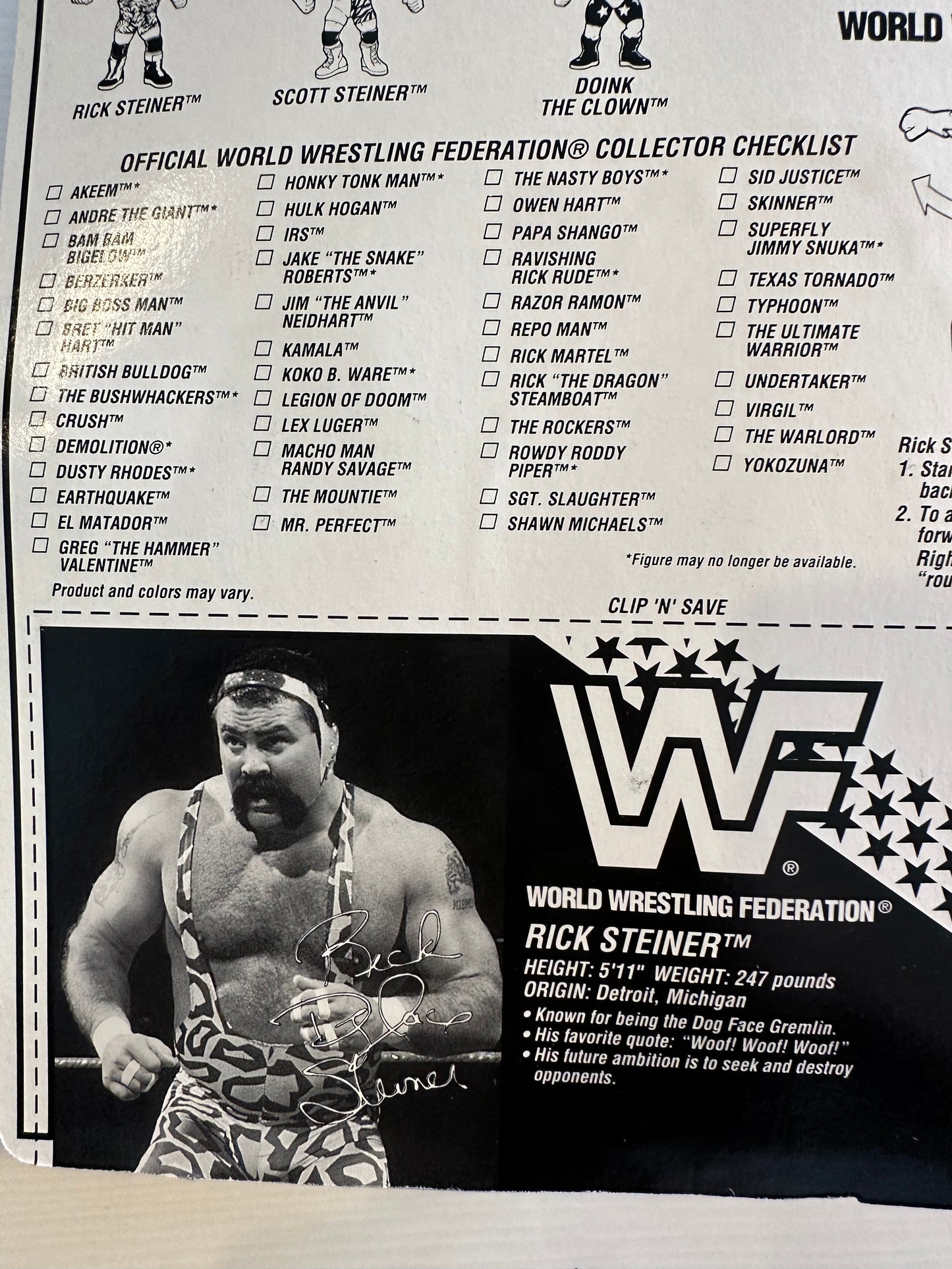 Rick Steiner Series 9 WWF Hasbro
