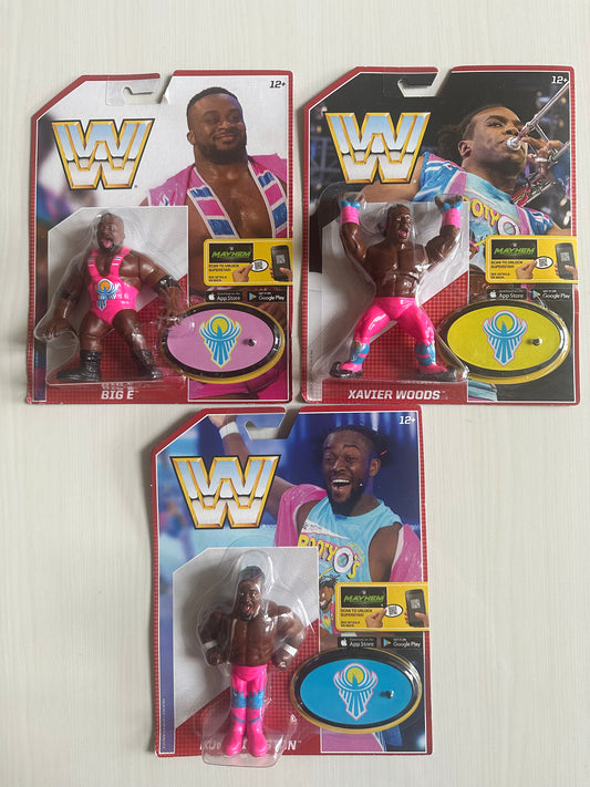 The New Day WWE Retro 3 Figure Set