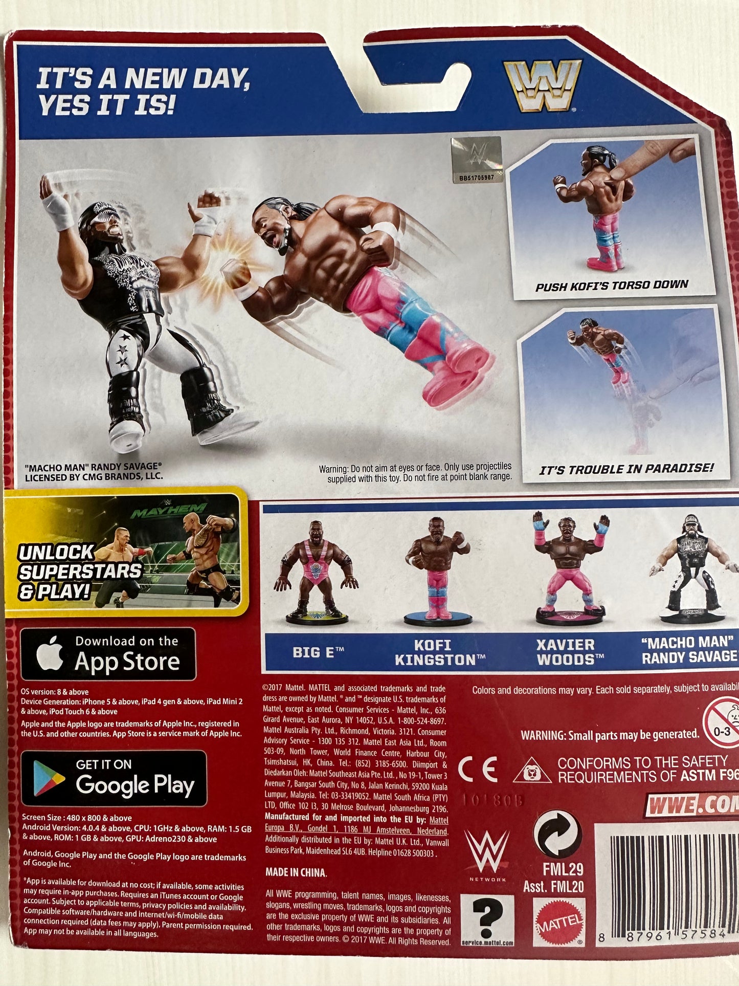 The New Day WWE Retro 3 Figure Set