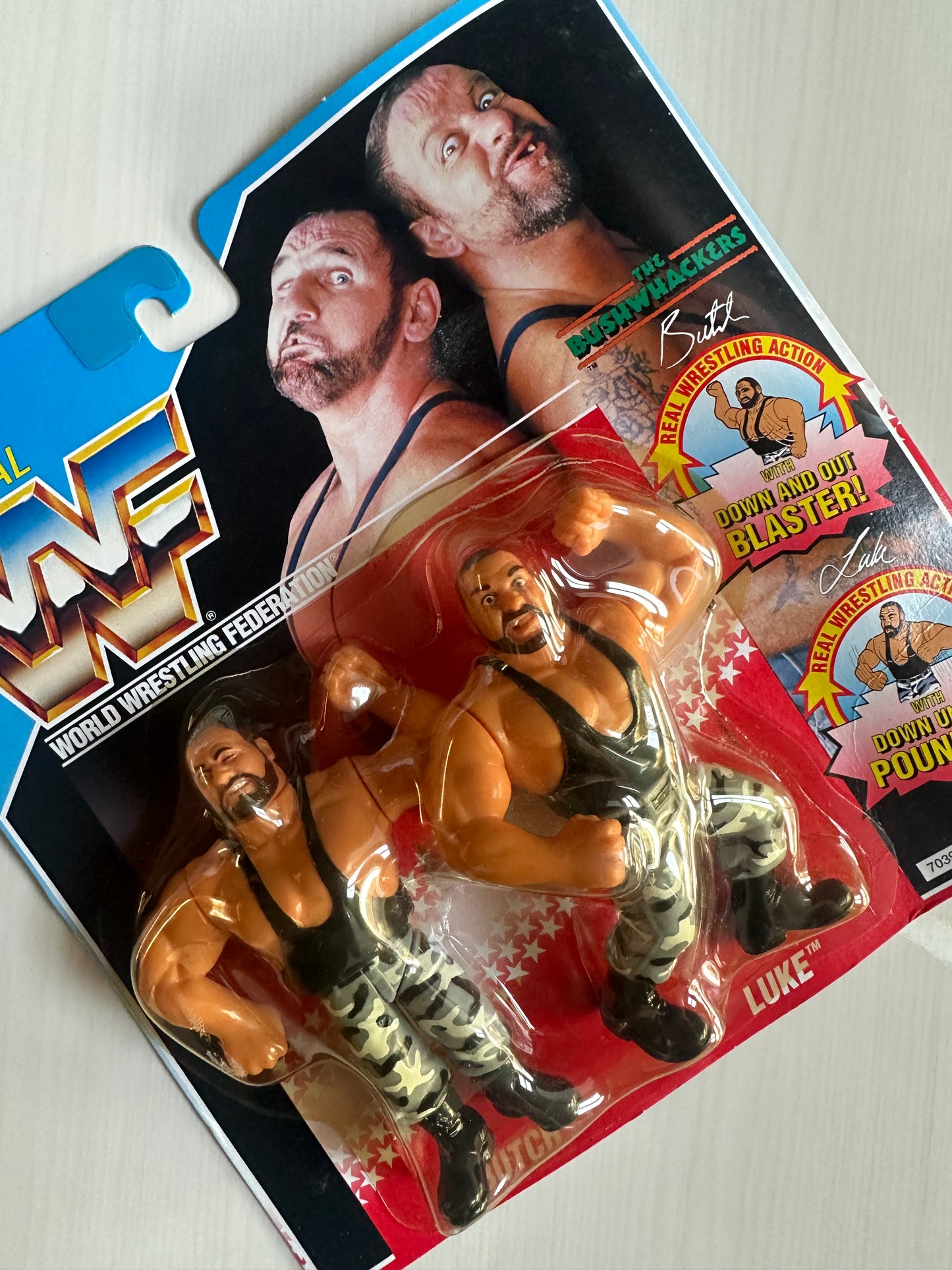 The Bushwhackers Series 2 WWF Hasbro MOC figure