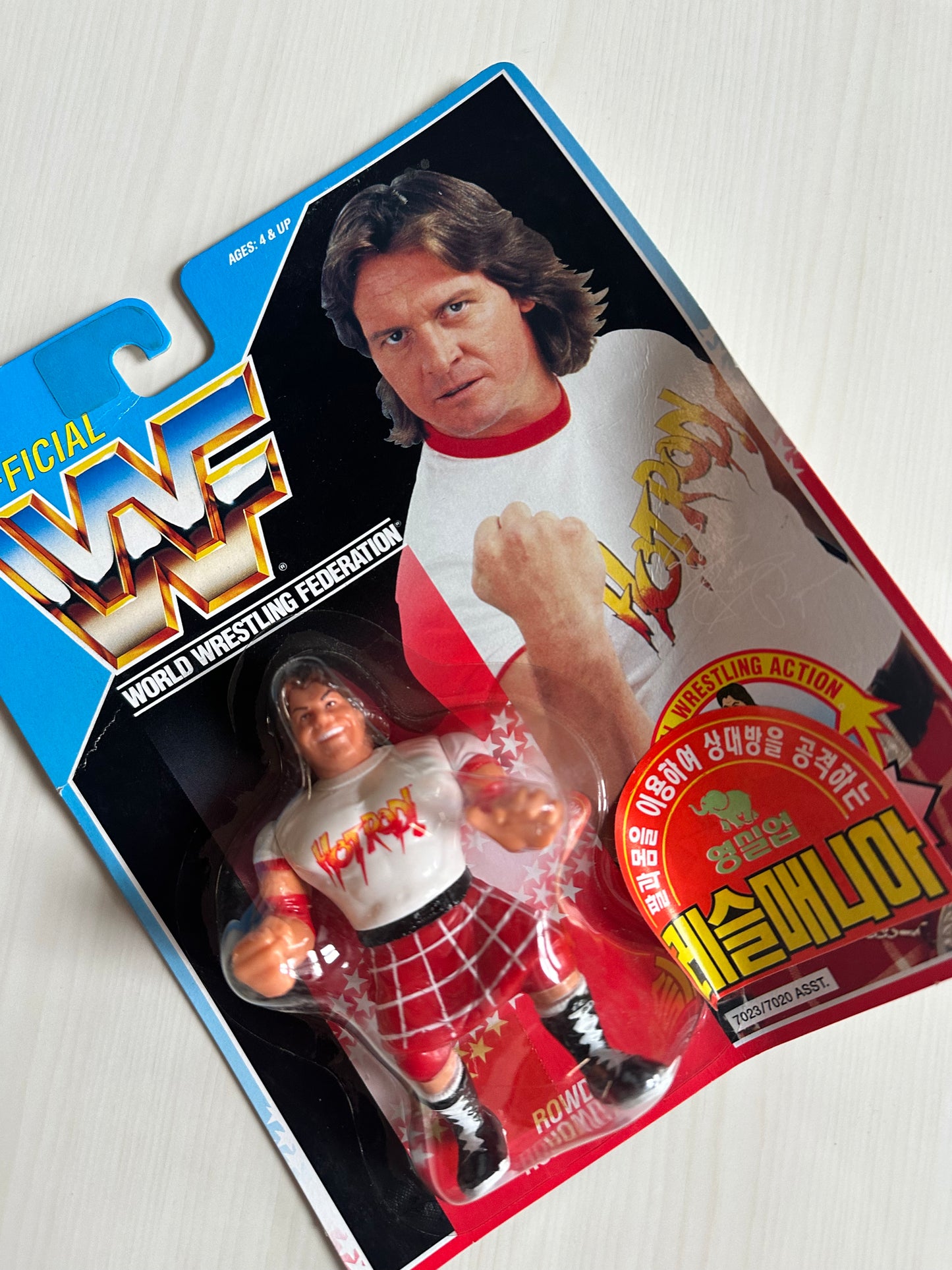 Rowdy Roddy Piper Series 1 WWF Hasbro MOC Korean variant