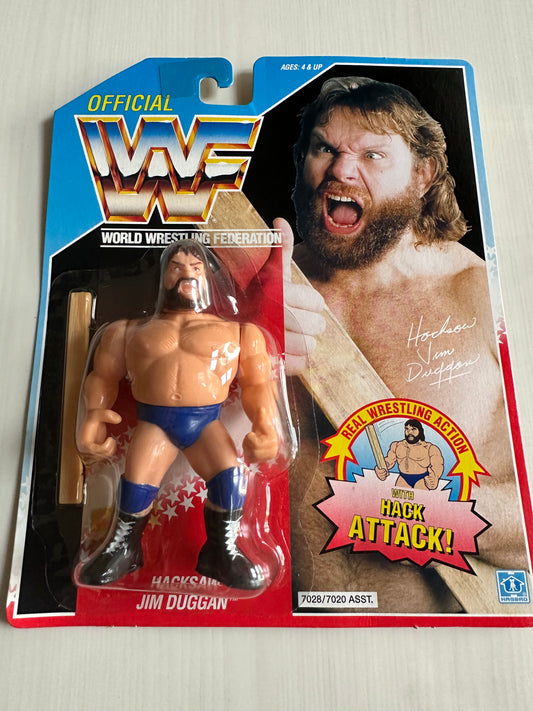 Hacksaw Jim Duggan Series 2 WWF Hasbro MOC figure