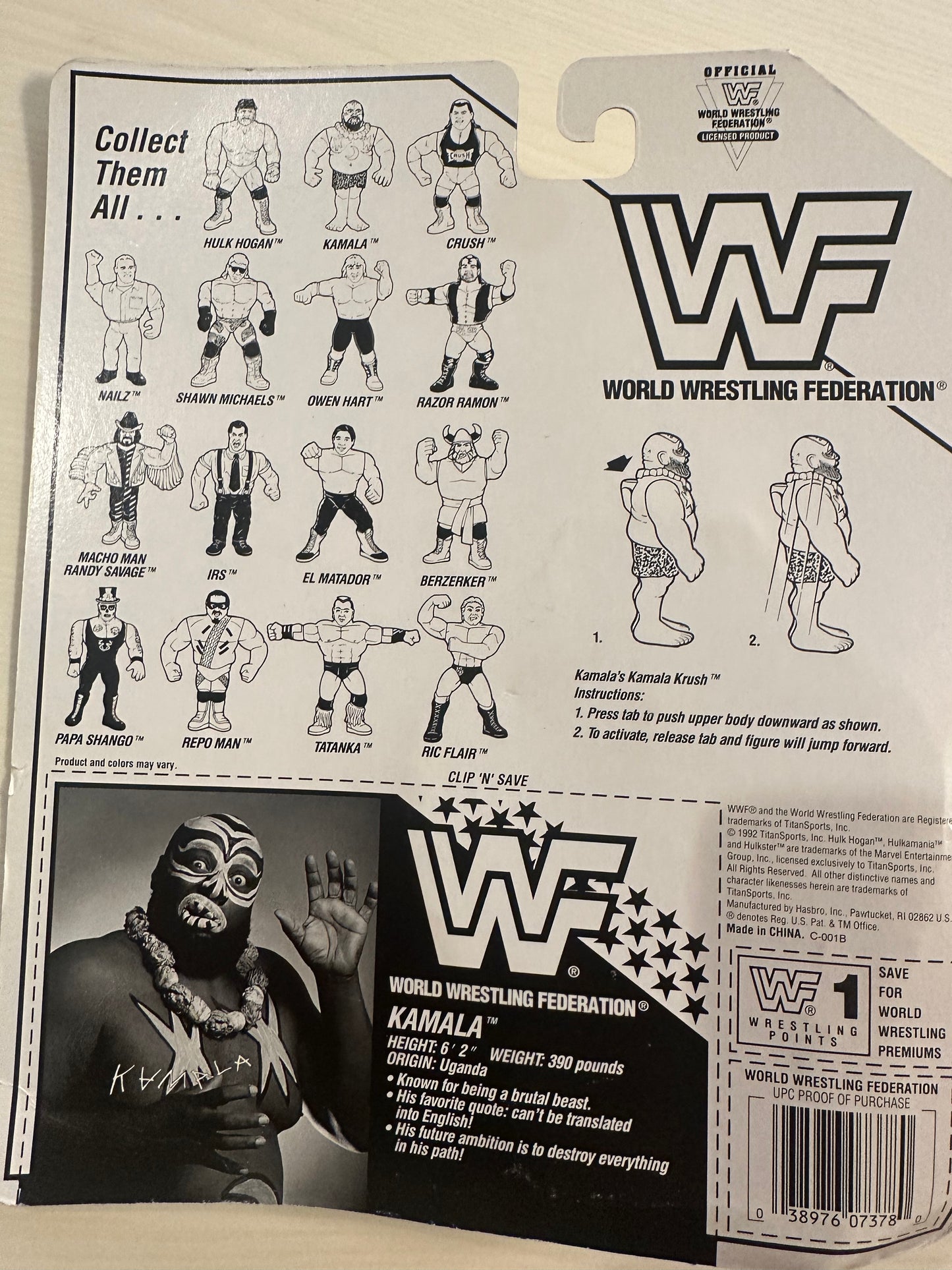 Kamala Series 7 WWF Hasbro