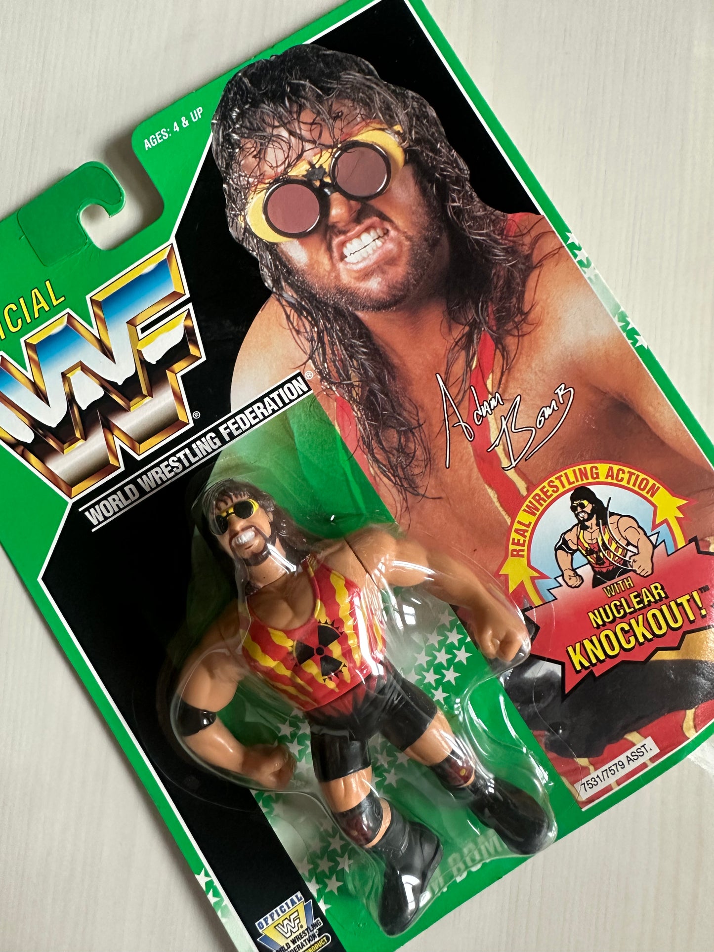 Adam Bomb Series 11 WWF Hasbro MOC figure