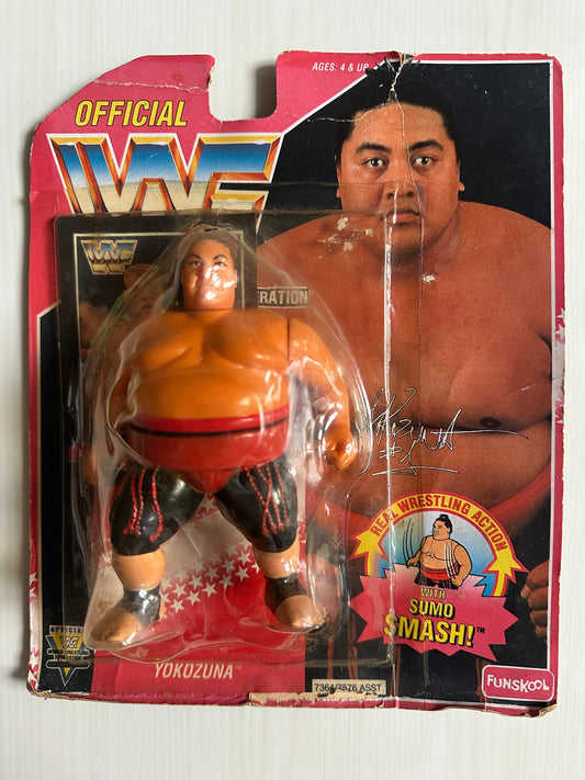 Yokozuna Series 8 WWF Hasbro MOC Funskool figure