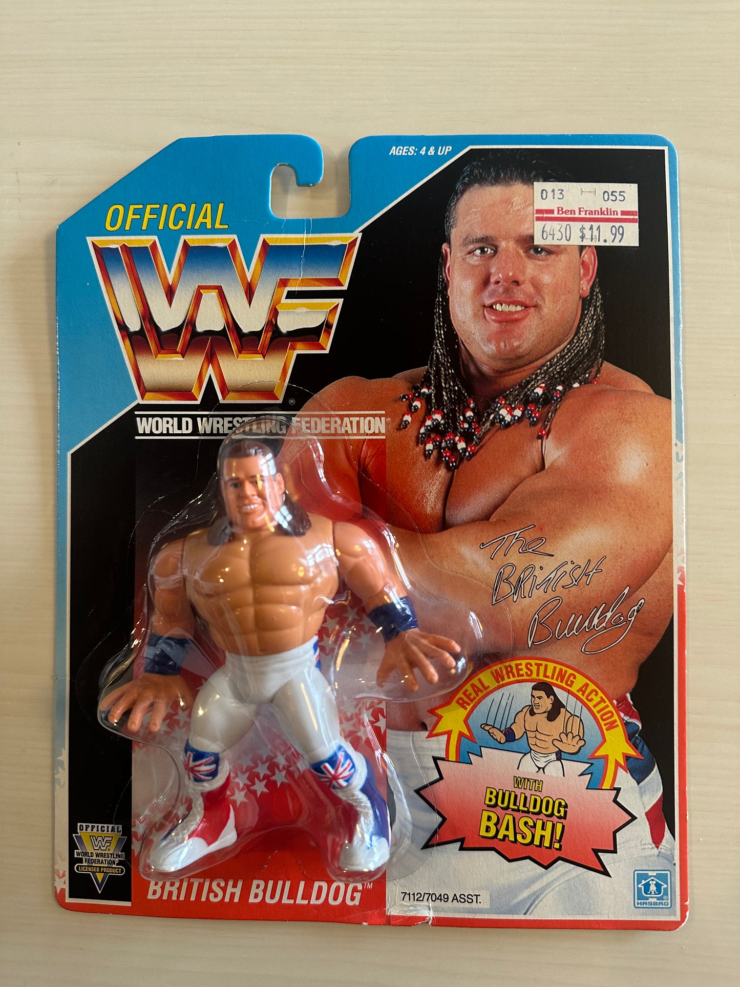 British Bulldog Series 4 WWF Hasbro