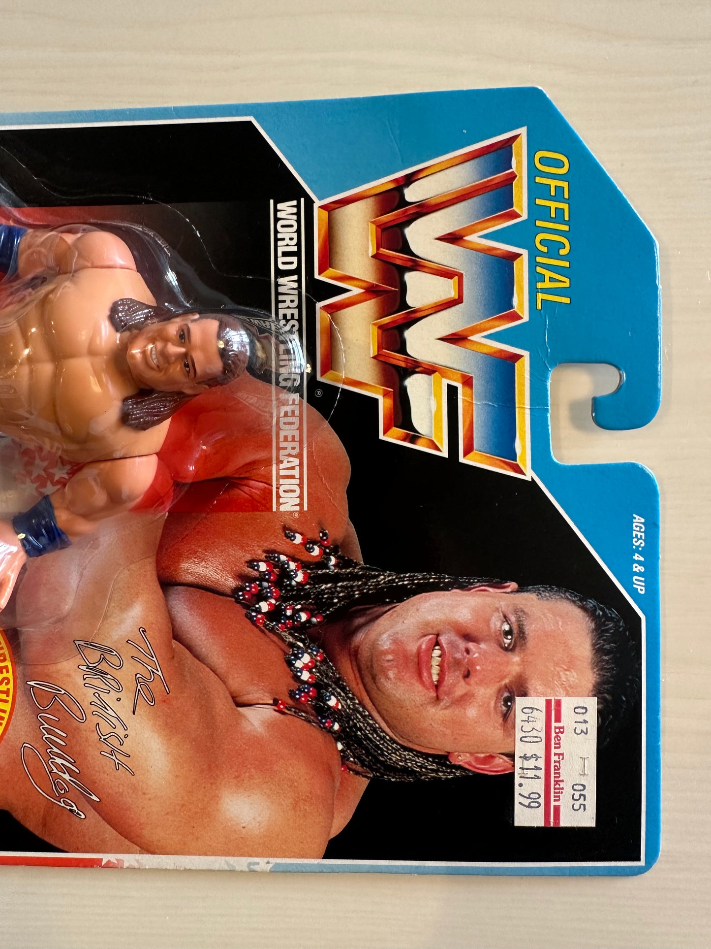 British Bulldog Series 4 WWF Hasbro