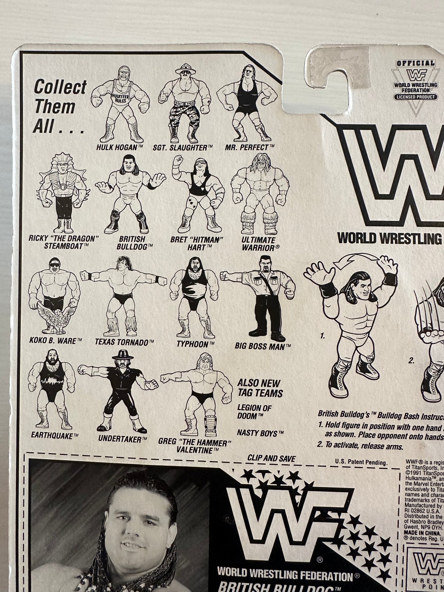 British Bulldog Series 4 WWF Hasbro