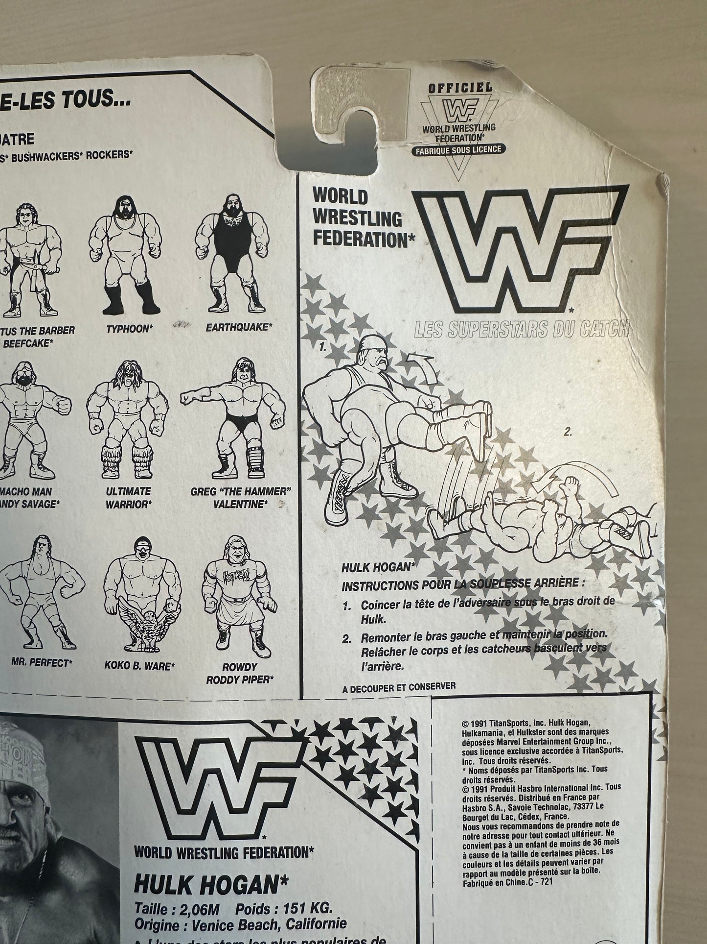 Hulk Hogan Series 3 WWF Hasbro