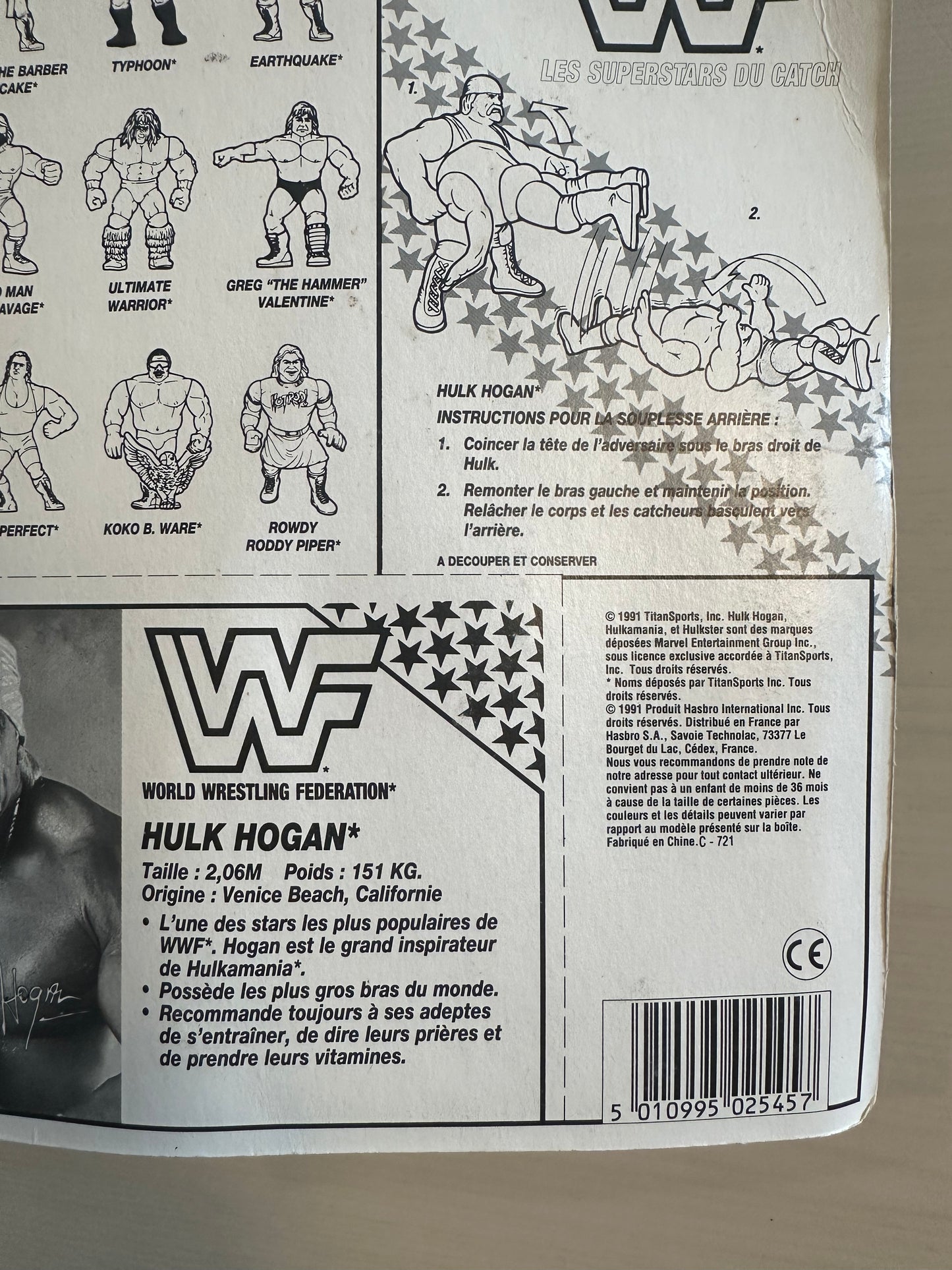 Hulk Hogan Series 3 WWF Hasbro