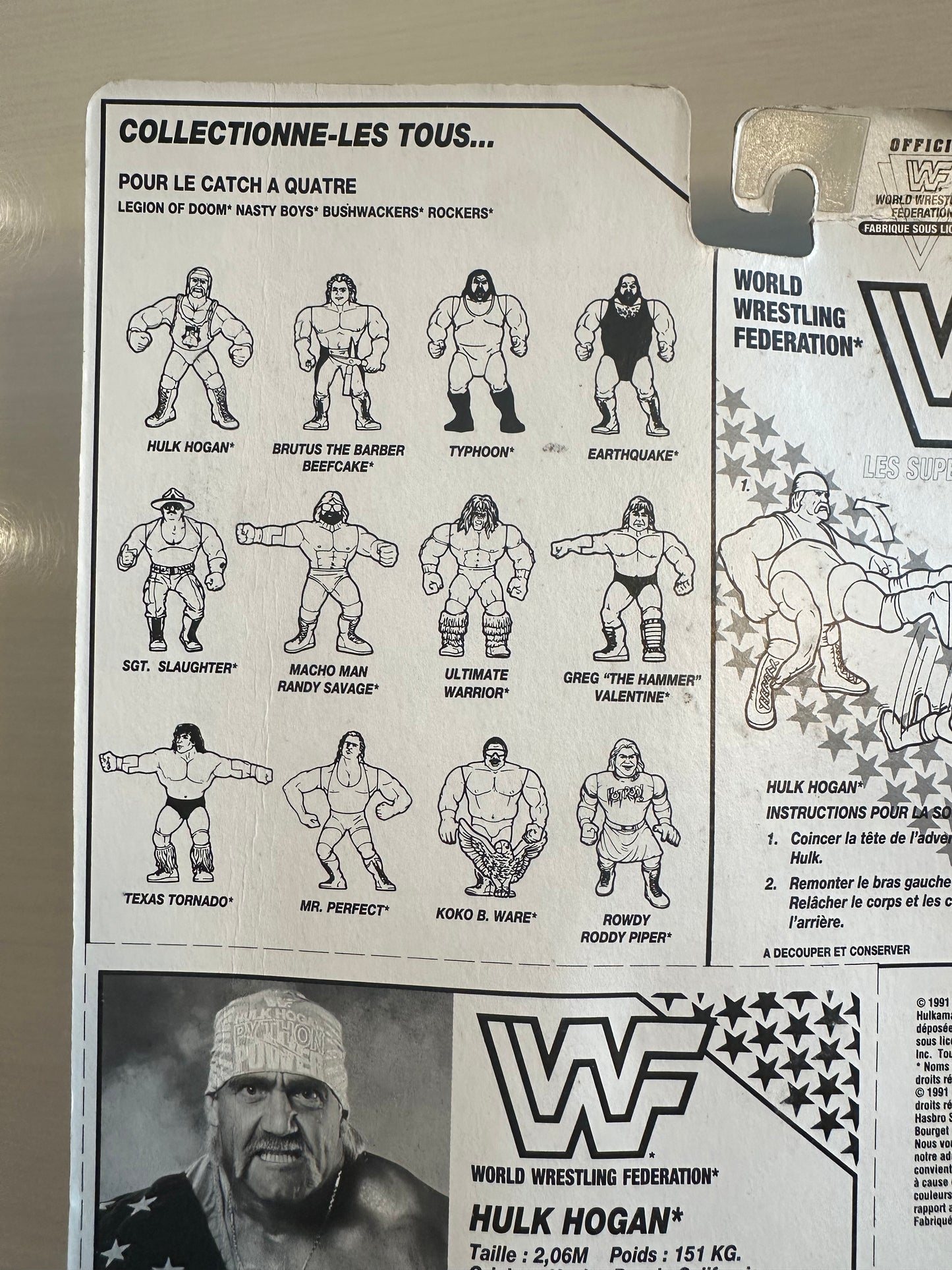 Hulk Hogan Series 3 WWF Hasbro